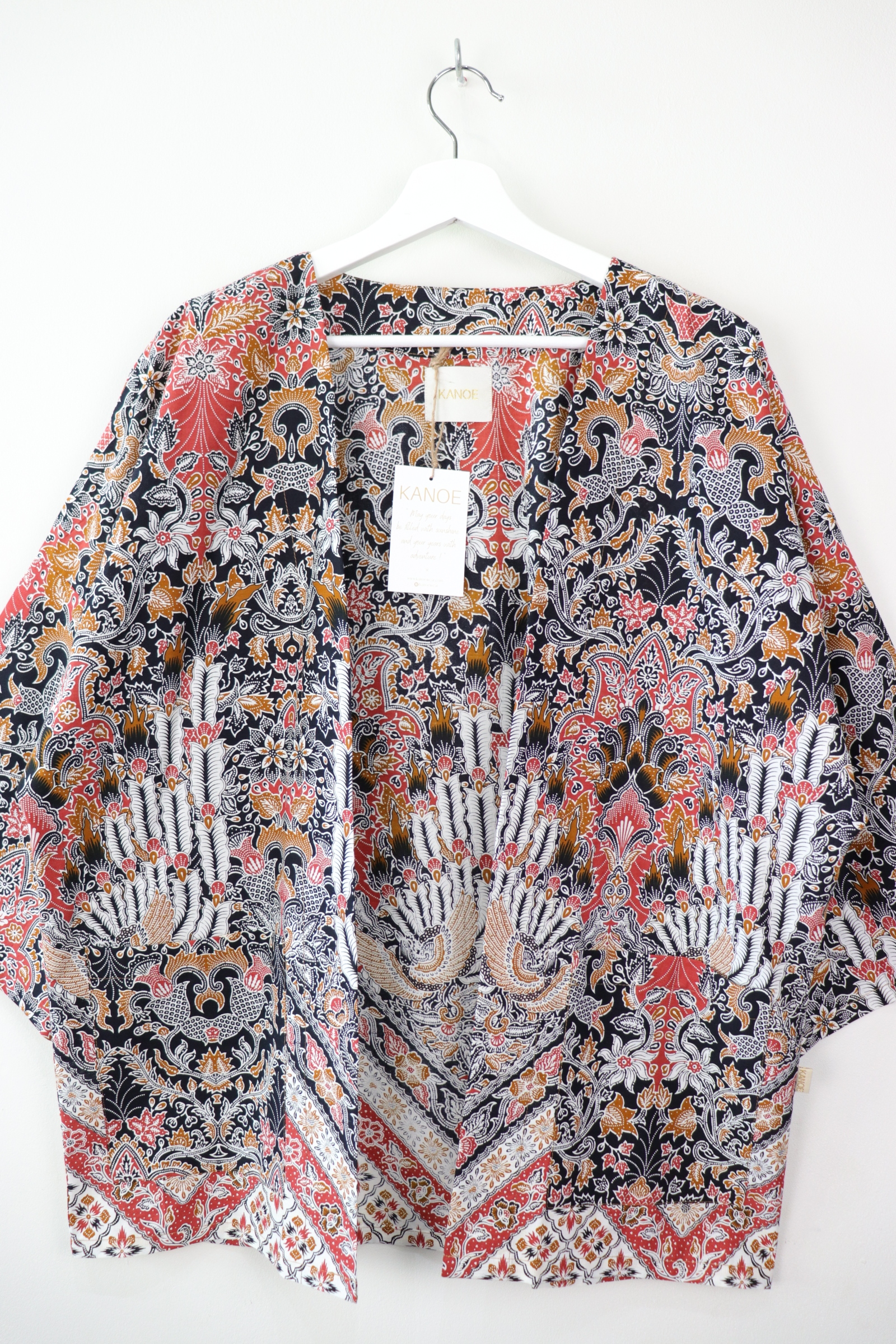 Batik Kimono Basic - Tradisi (Coral)