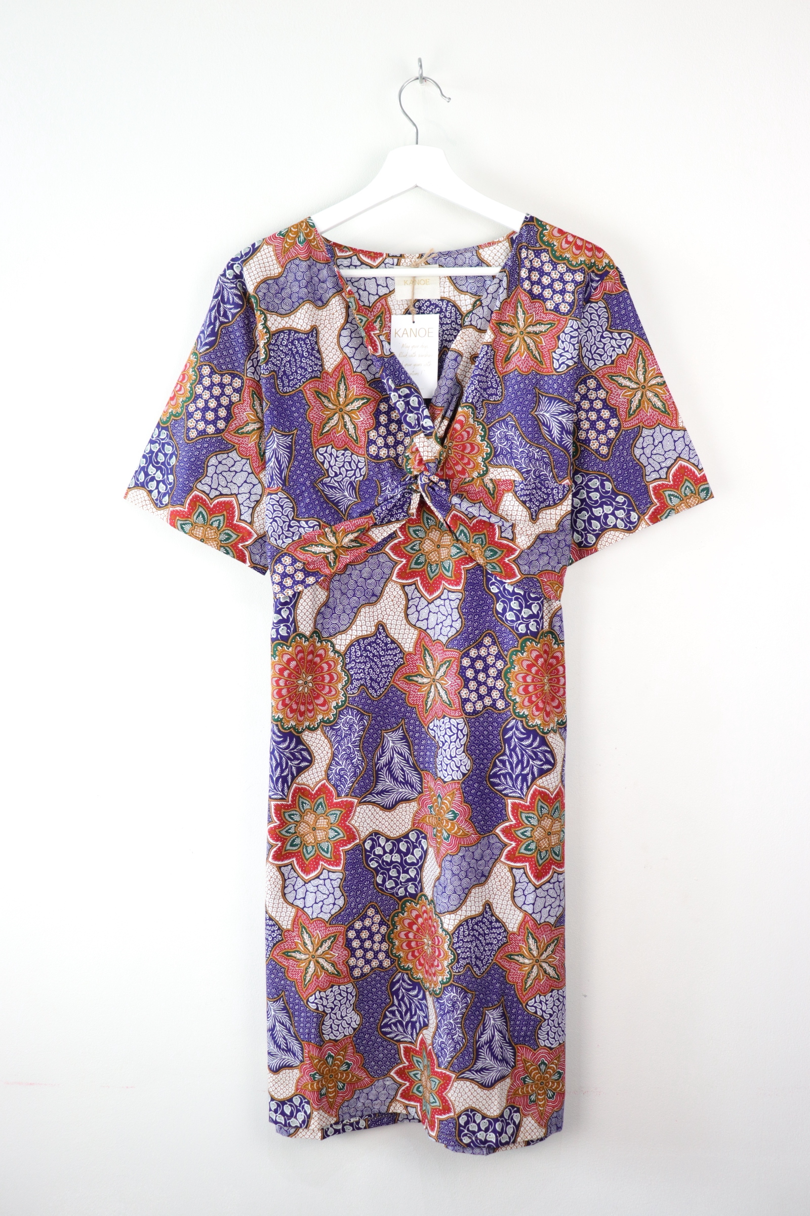 Twisted Front Dress - Coral Reef (Blue)