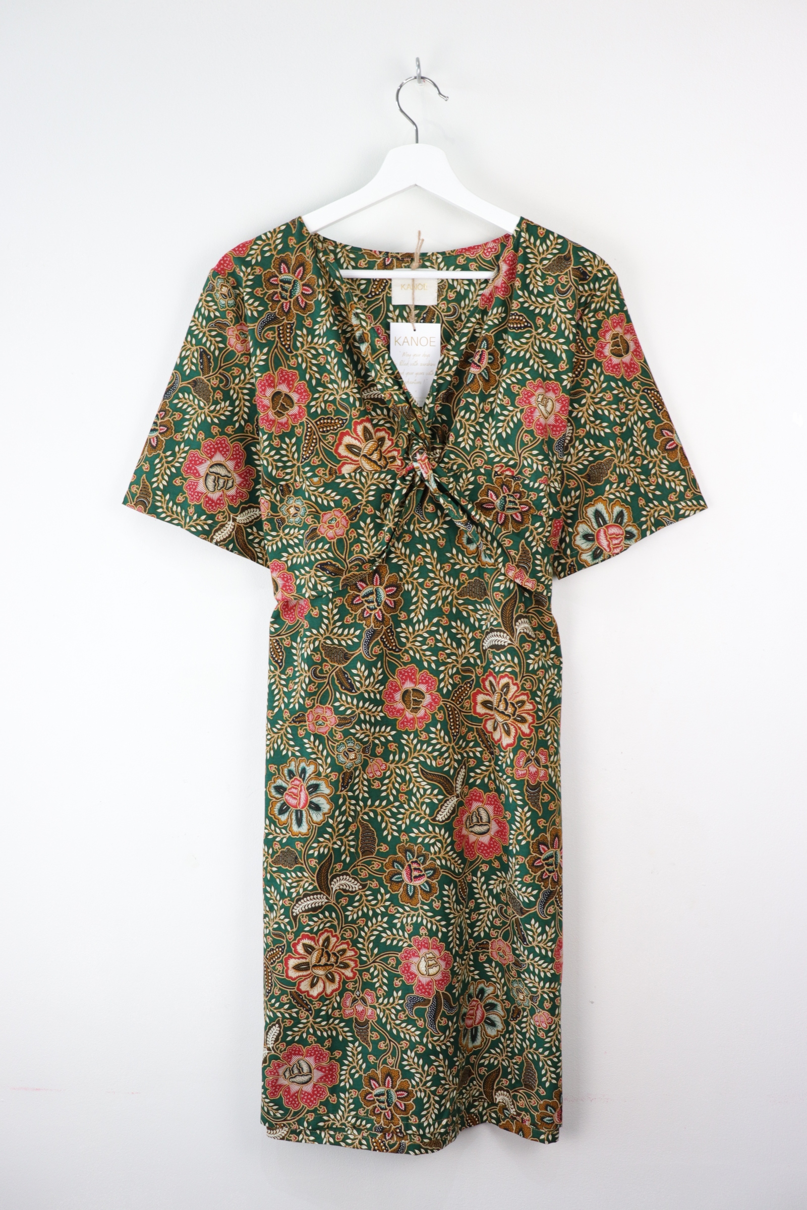Twisted Front Dress - Jungle Bliss