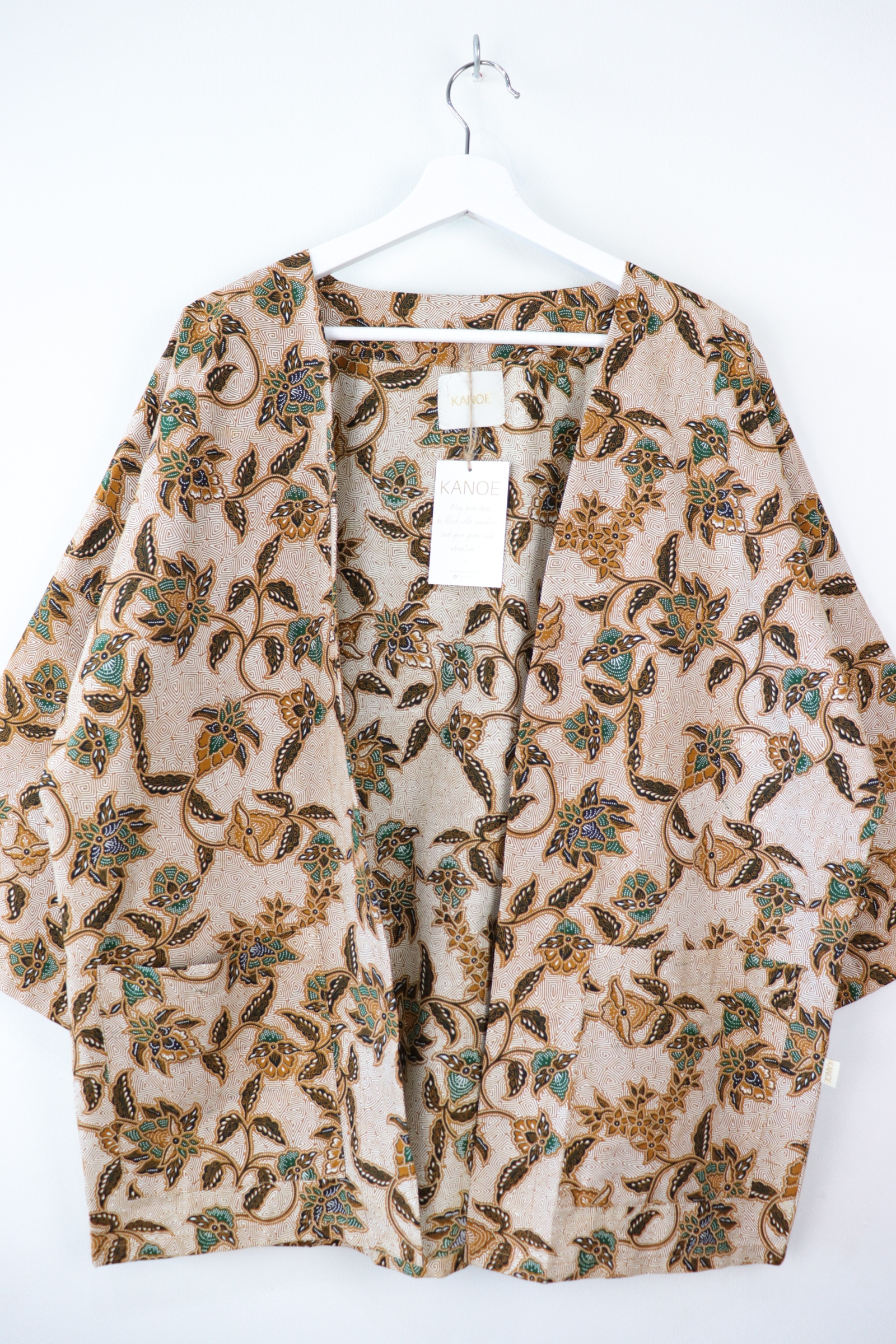 Batik Kimono Basic - Wheat (Green)