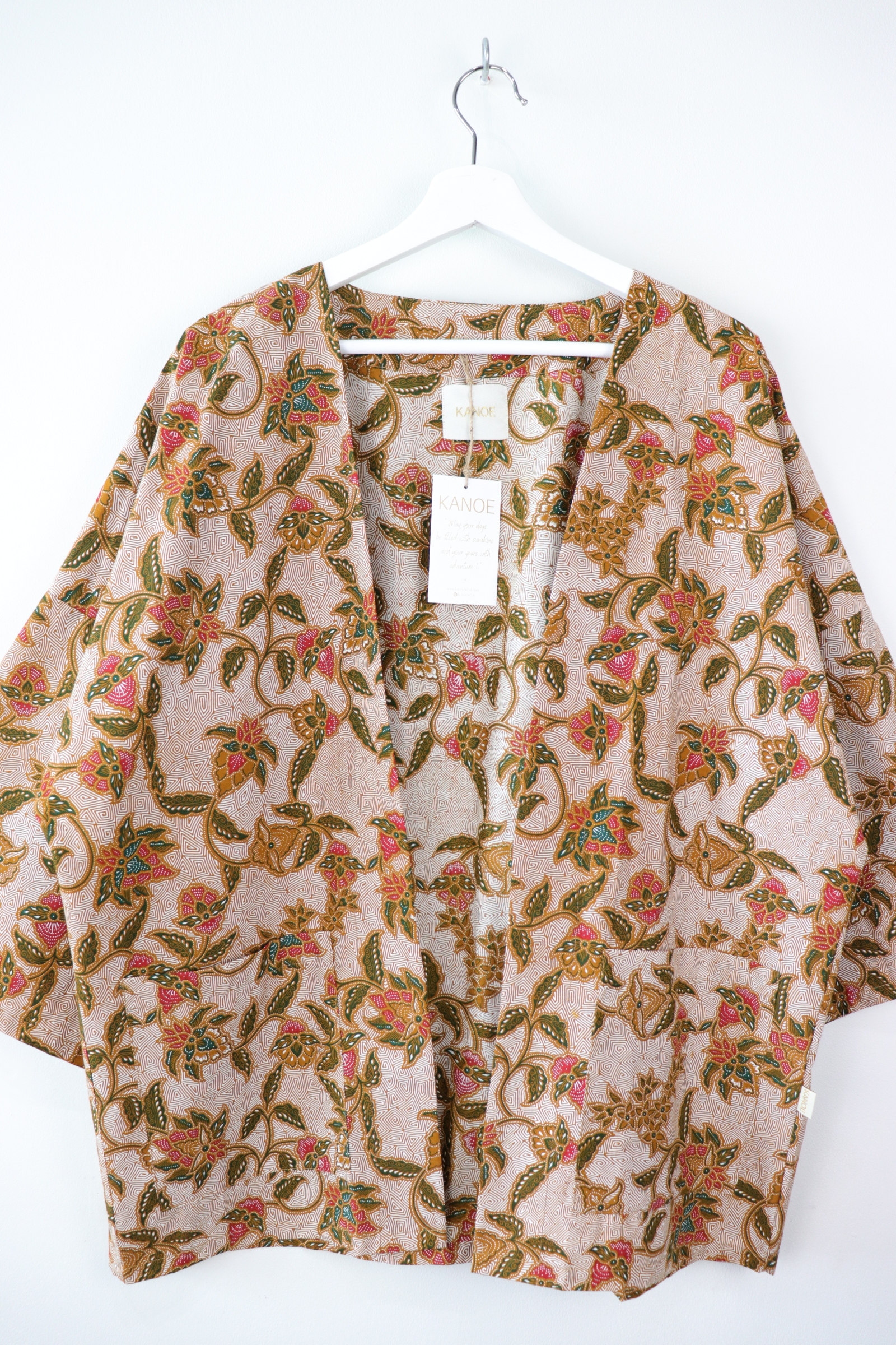Batik Kimono Basic - Wheat (Red)