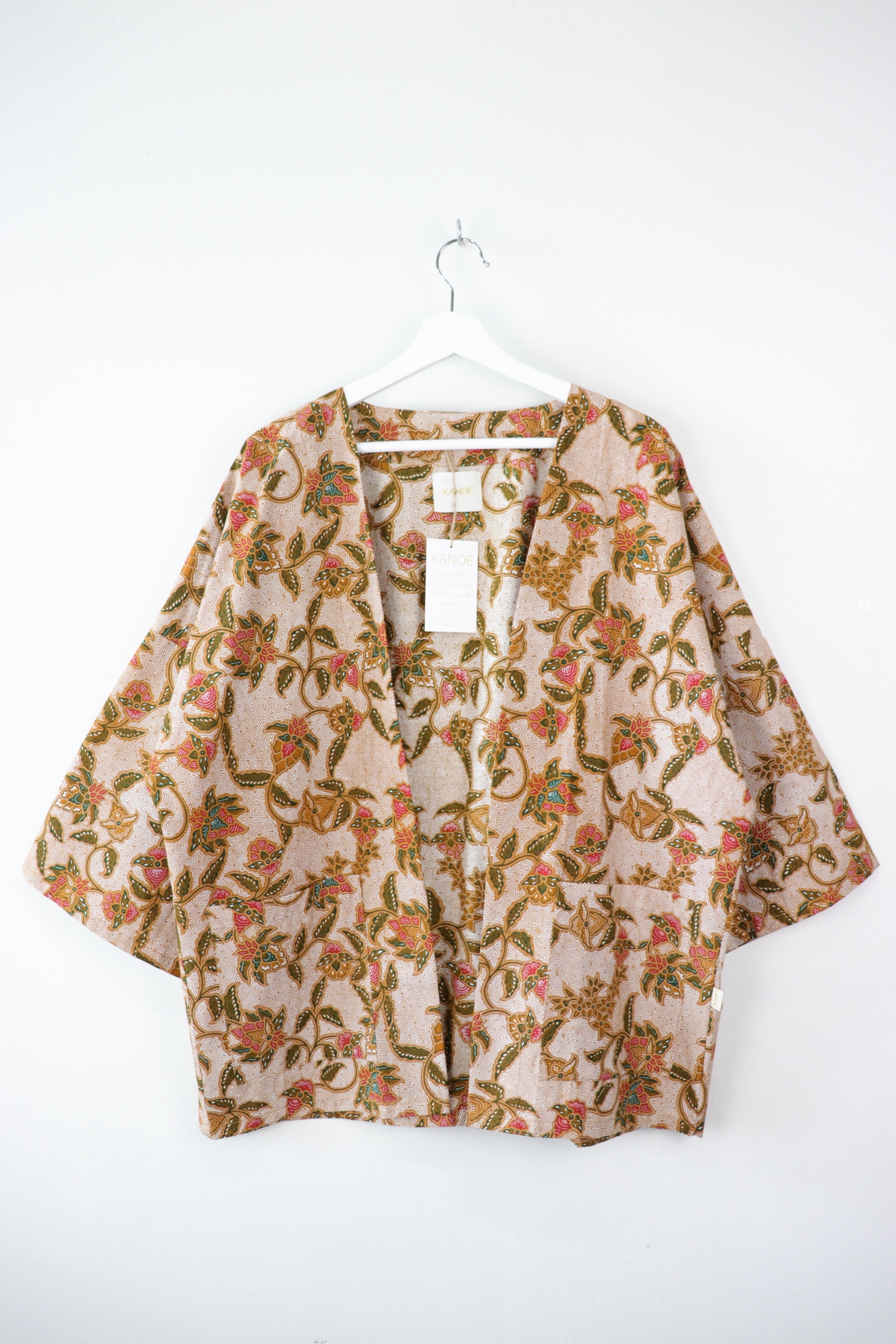 Batik Kimono Basic - Wheat (Red)