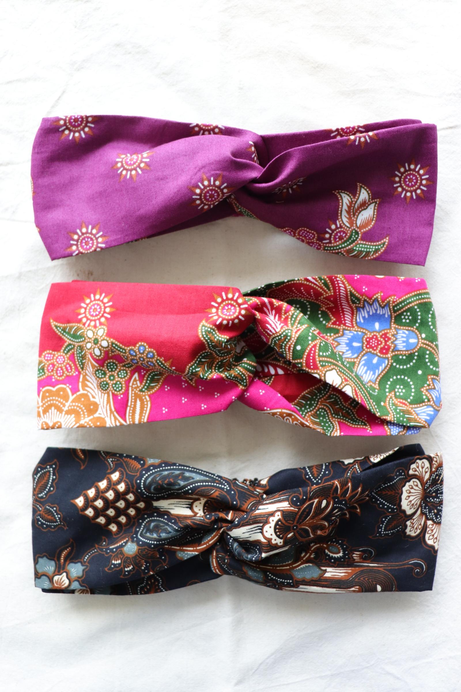 Crossover Batik Headbands [Set of 3] - Sirap Bandung