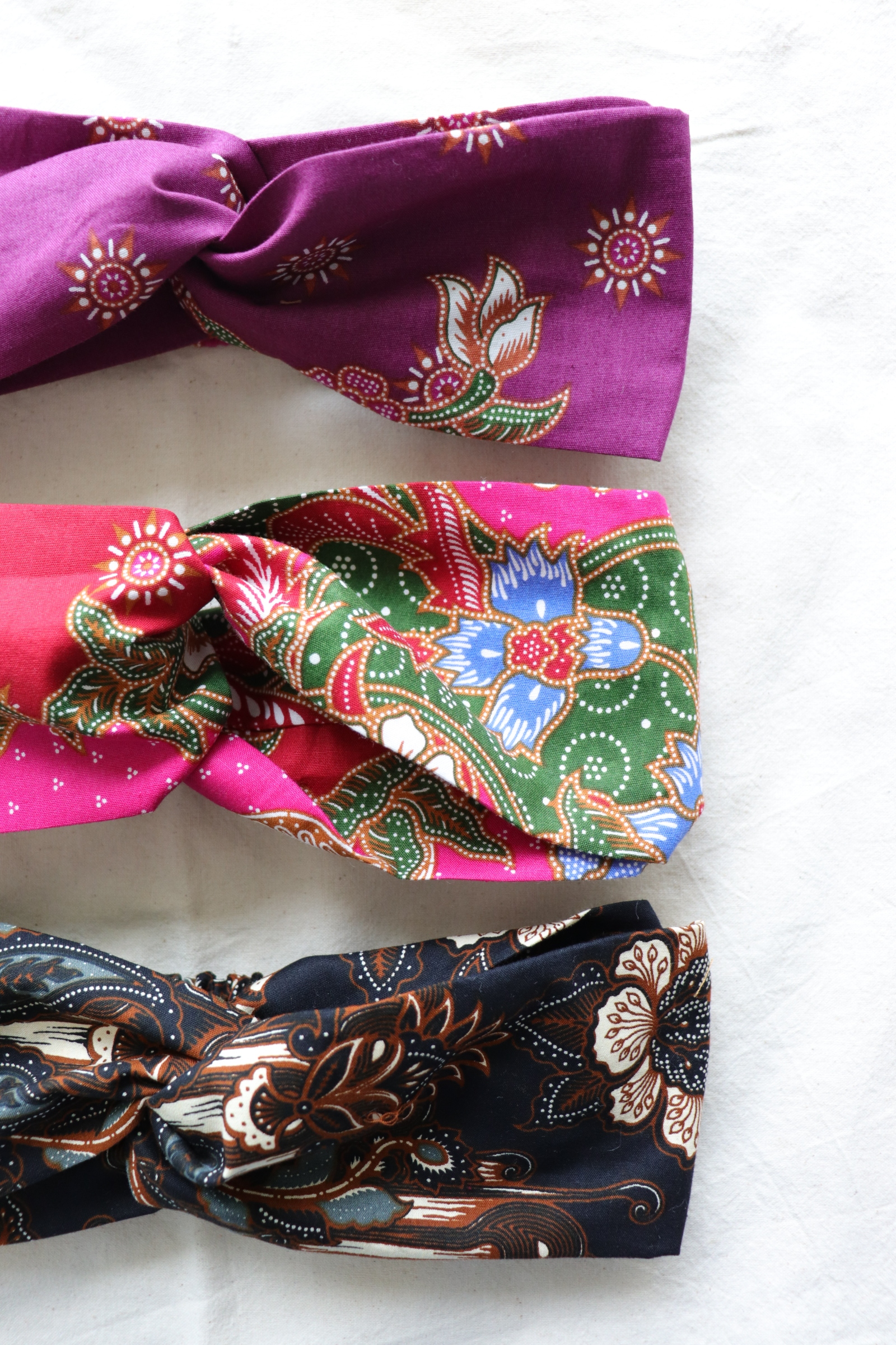 Crossover Batik Headbands [Set of 3] - Sirap Bandung