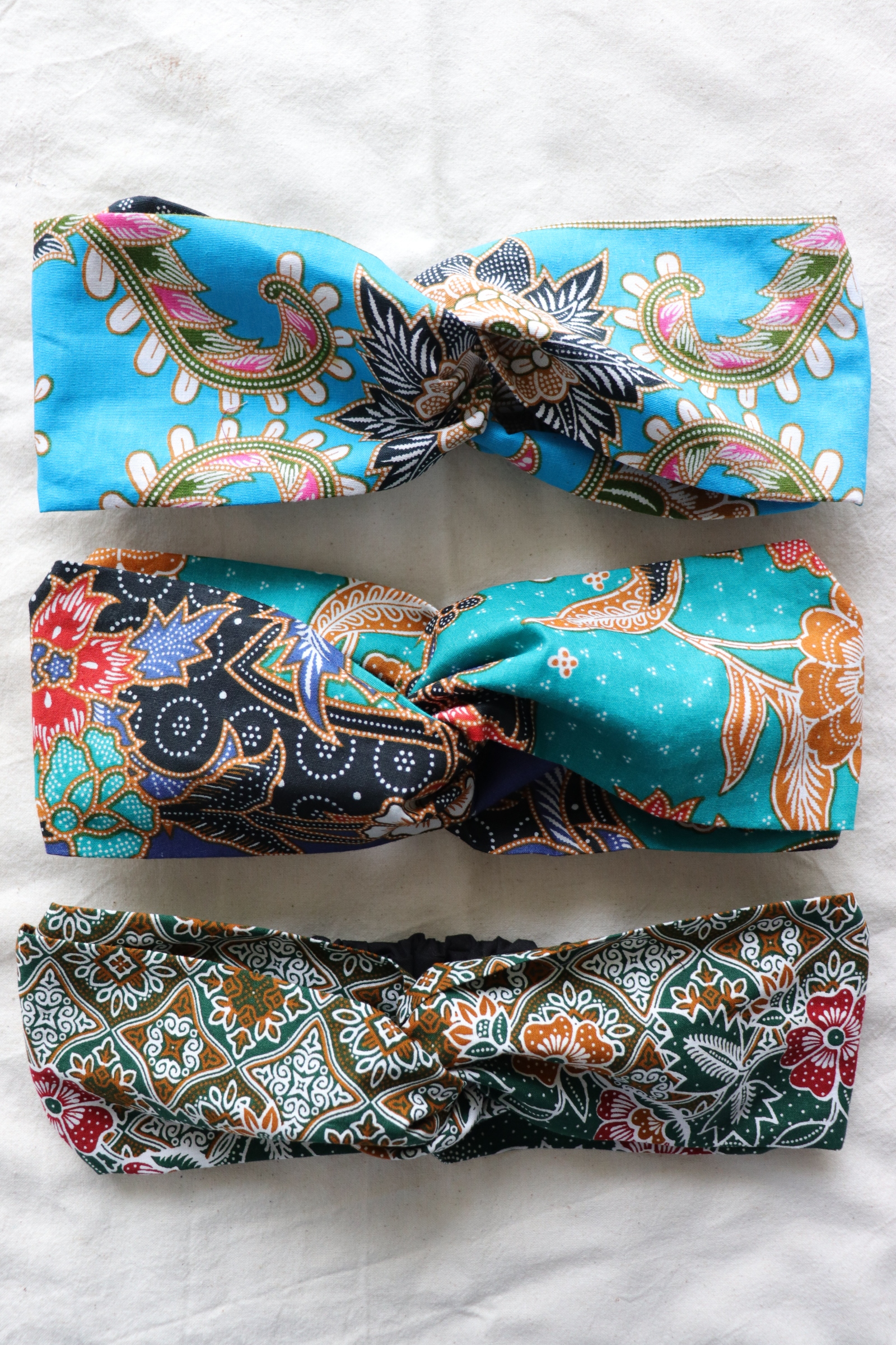 Crossover Batik Headbands [Set of 3] - Nasi Briyani
