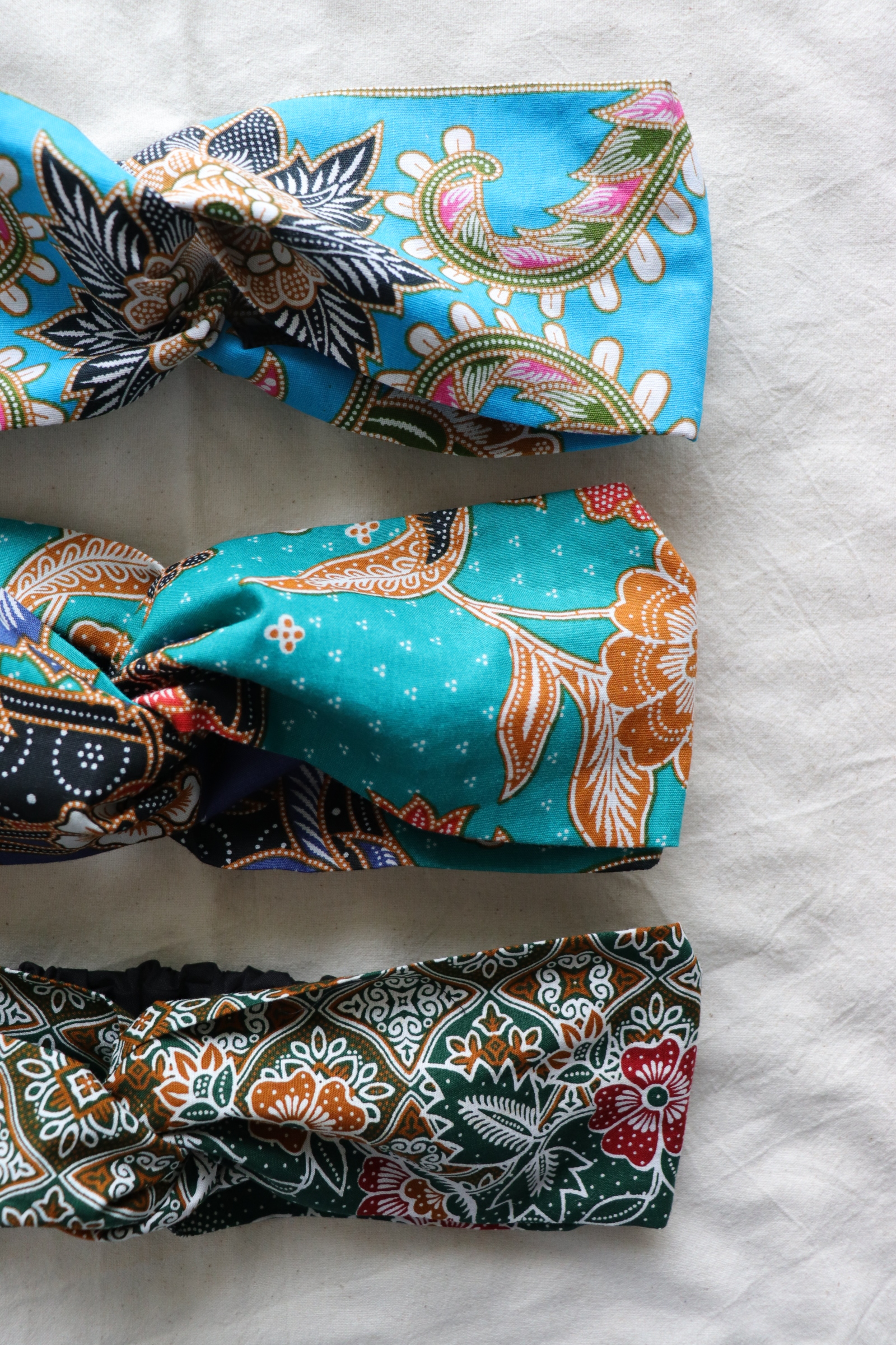 Crossover Batik Headbands [Set of 3] - Nasi Briyani