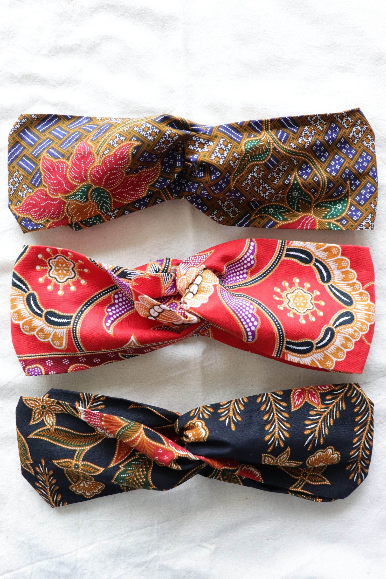 Crossover Batik Headbands [Set of 3] - Laksa