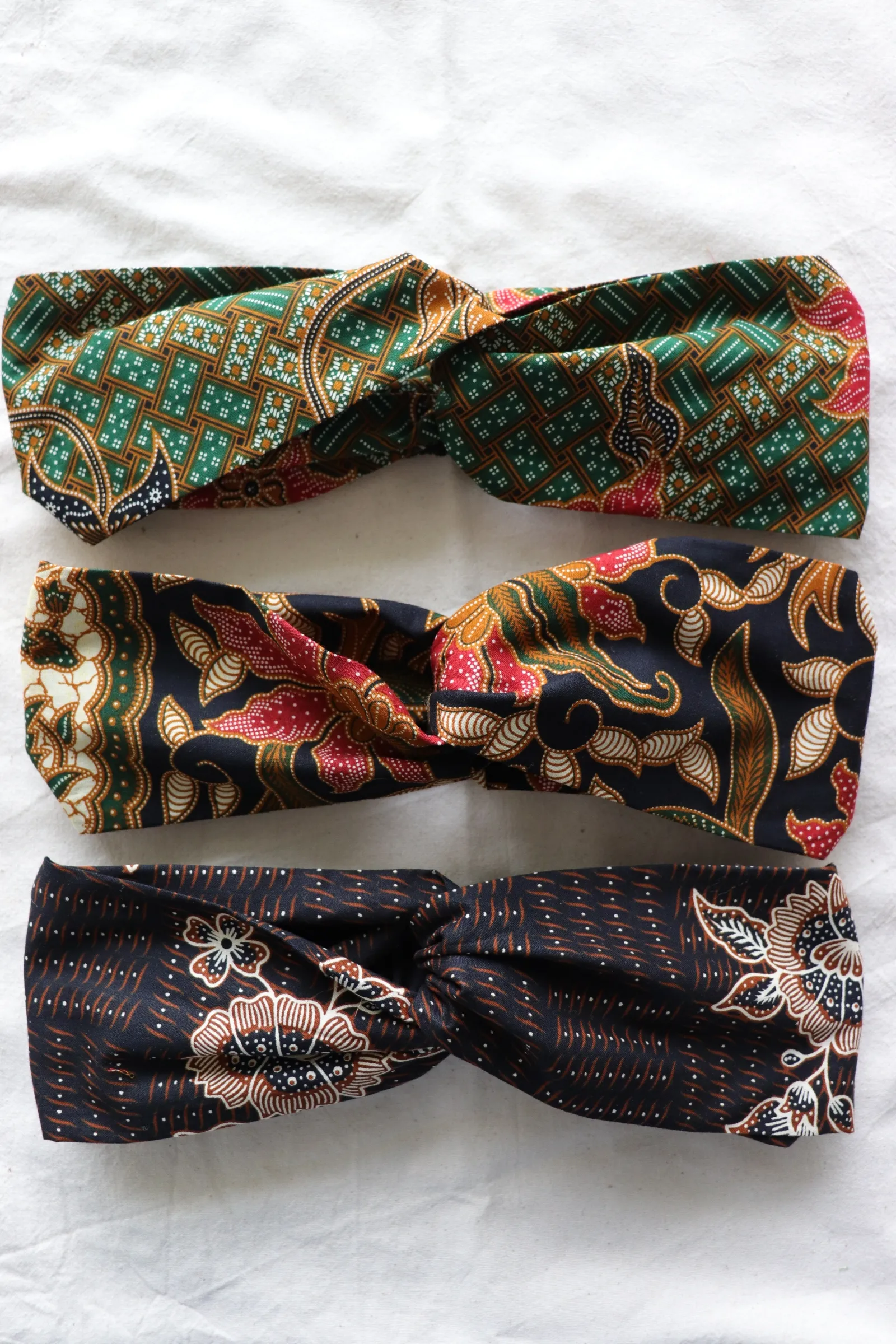Crossover Batik Headbands [Set of 3] - Lemang