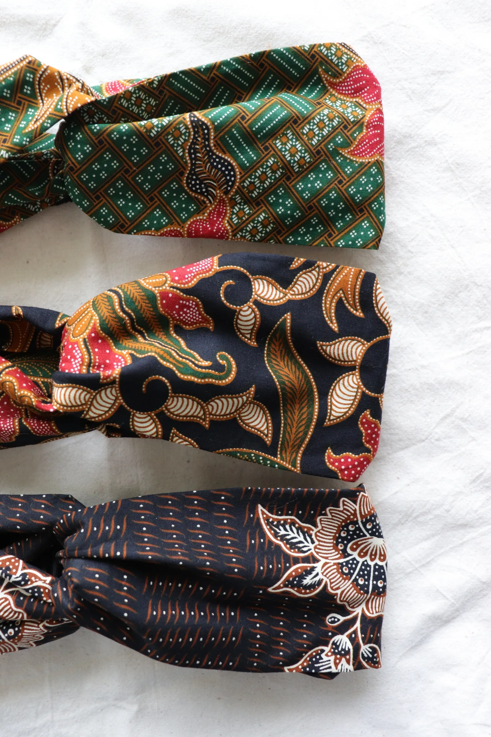 Crossover Batik Headbands [Set of 3] - Lemang