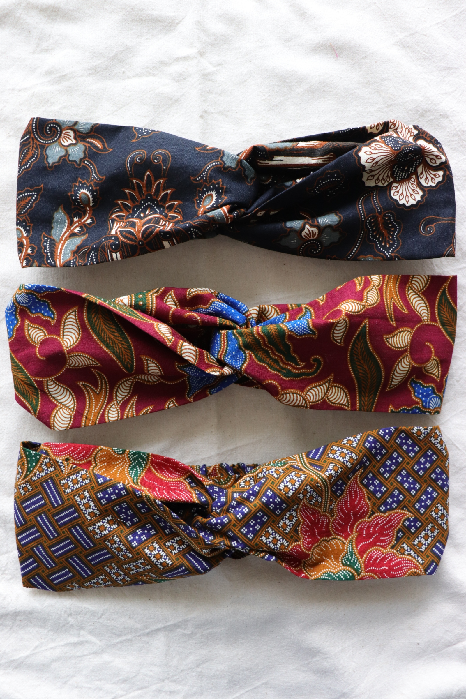 Crossover Batik Headbands [Set of 3] - Roti Canai
