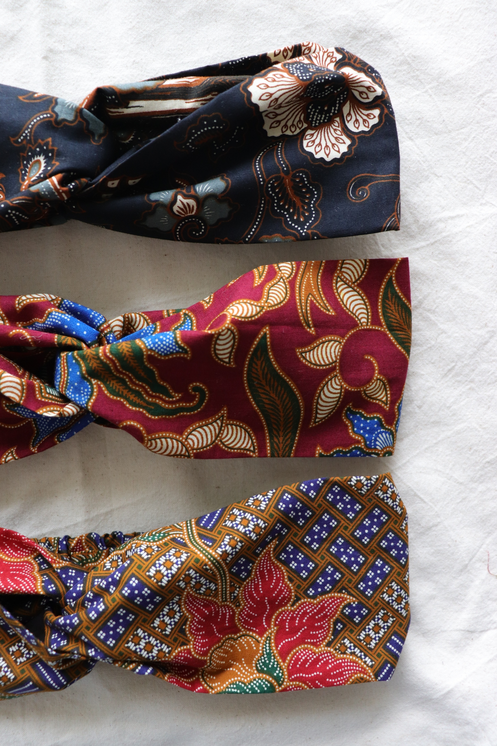 Crossover Batik Headbands [Set of 3] - Roti Canai