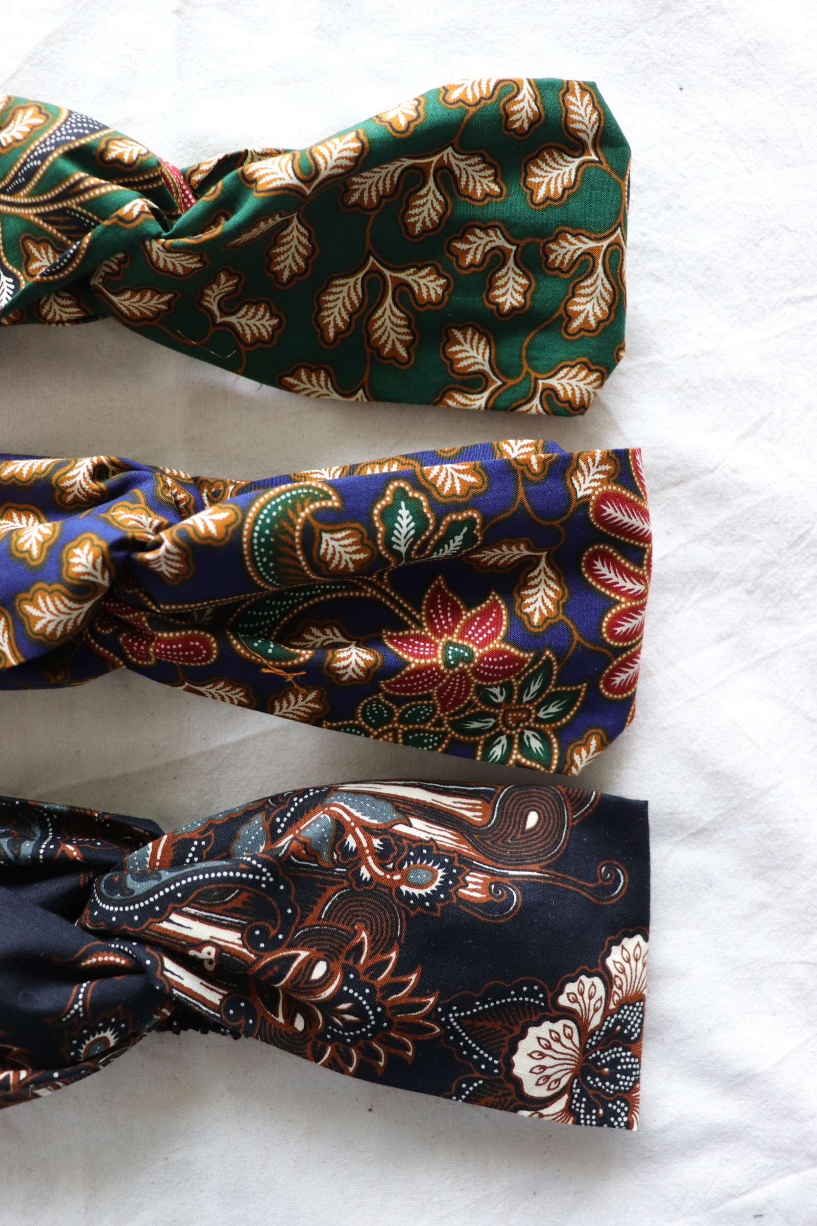 Crossover Batik Headbands [Set of 3] - Kaya Toast