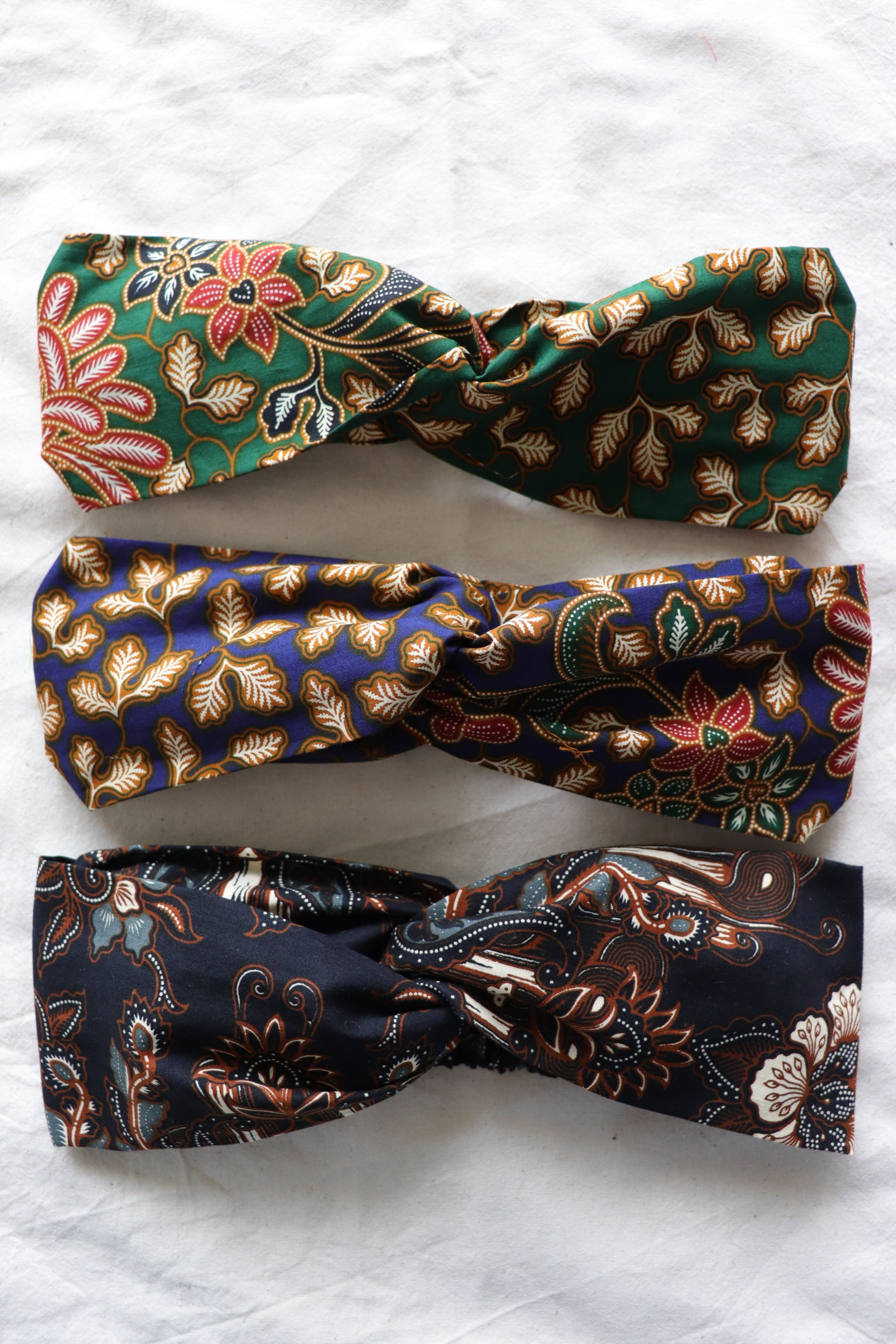 Crossover Batik Headbands [Set of 3] - Kaya Toast