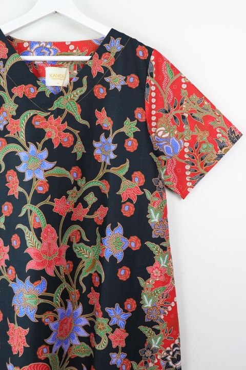 batik-basic-v-neck-dress166