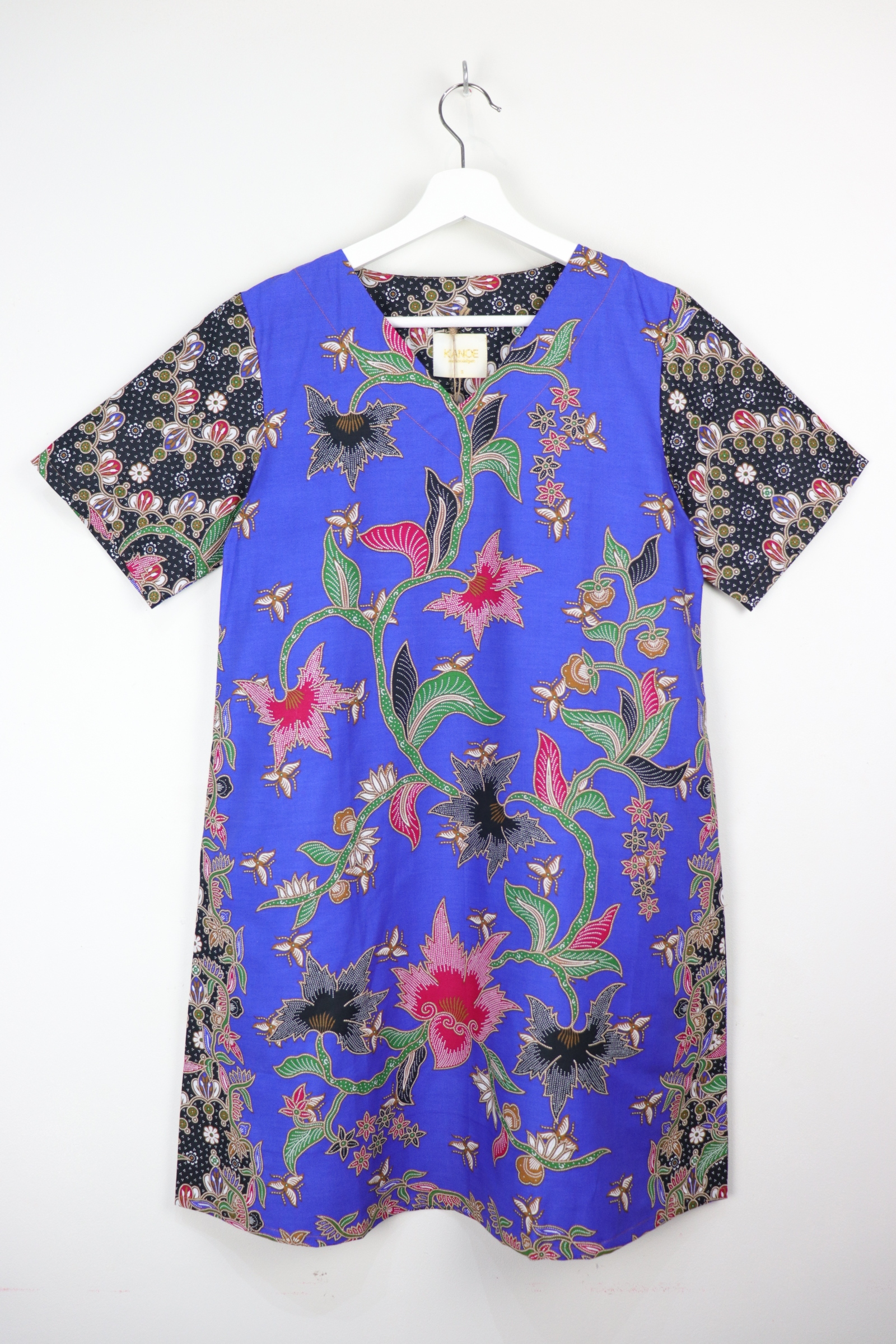 Batik Basic V-neck Dress - Plum Tea (S)