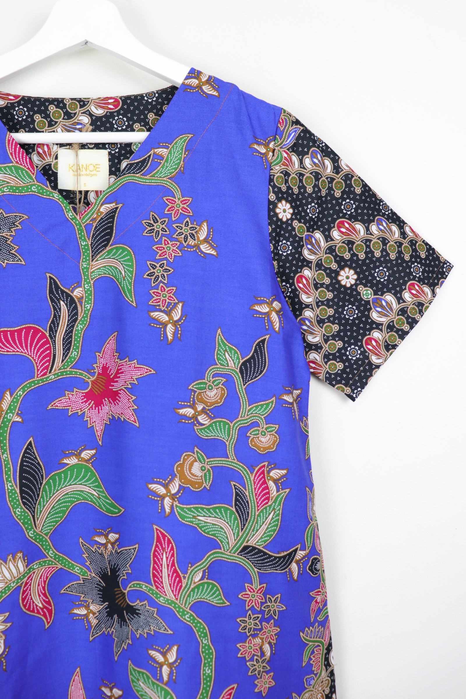Batik Basic V-neck Dress - Plum Tea (S)