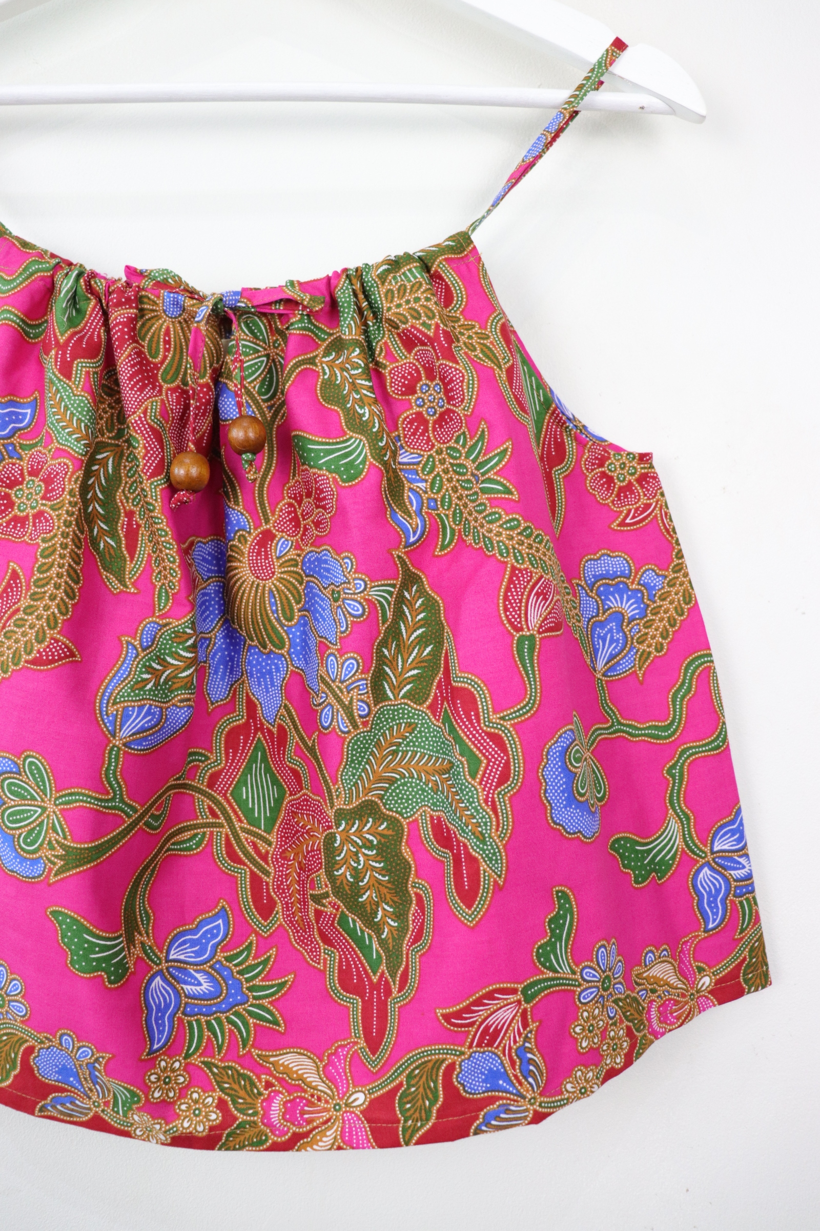 Getaway Batik Top - Cherry Bloom (S/M/L)