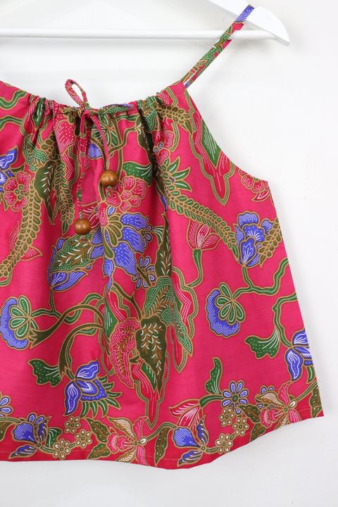 drawstring batik top62