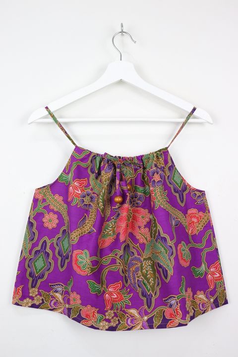 drawstring batik top74