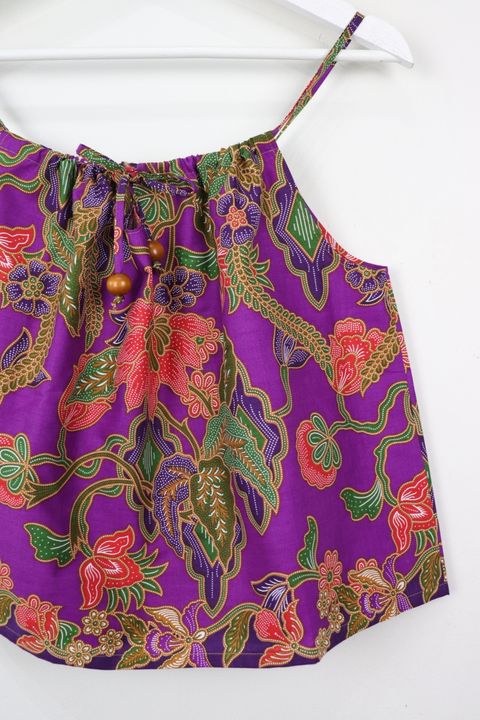 drawstring batik top76