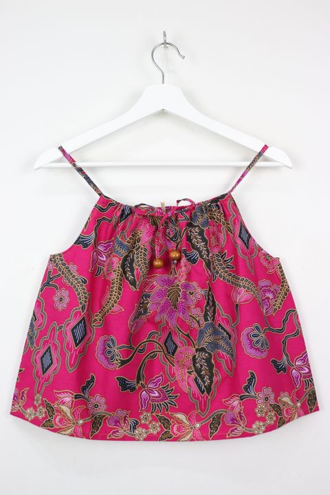 drawstring batik top82
