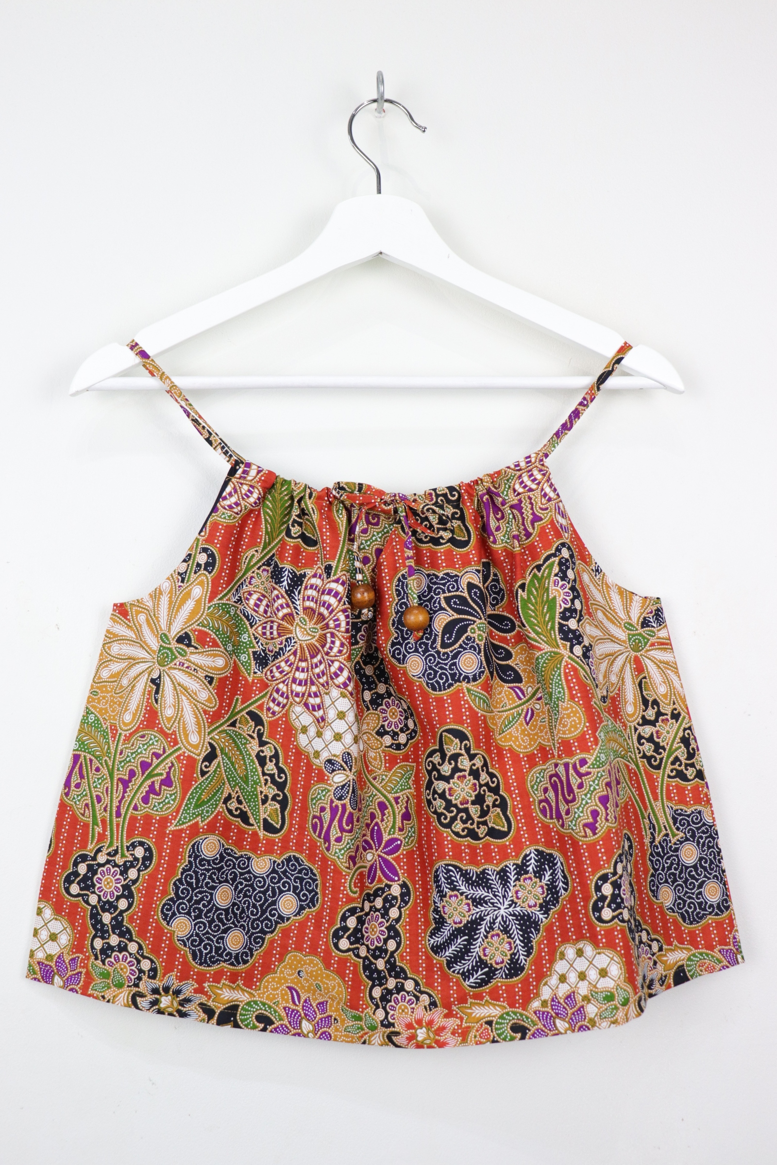 Getaway Batik Top - Black Rain (S/M/L)