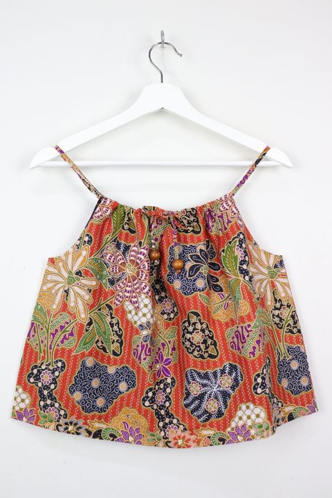 drawstring batik top97