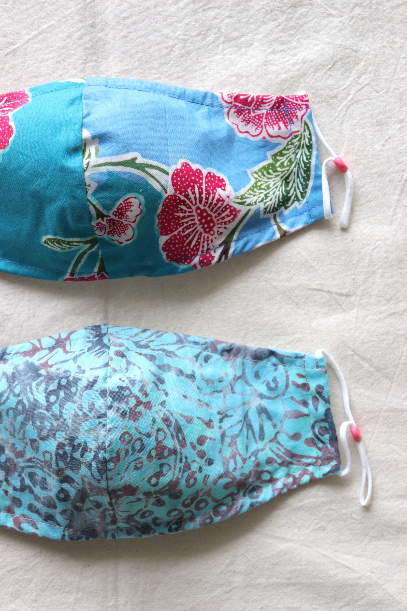 Handmade Batik Mask - Floral Fantasy