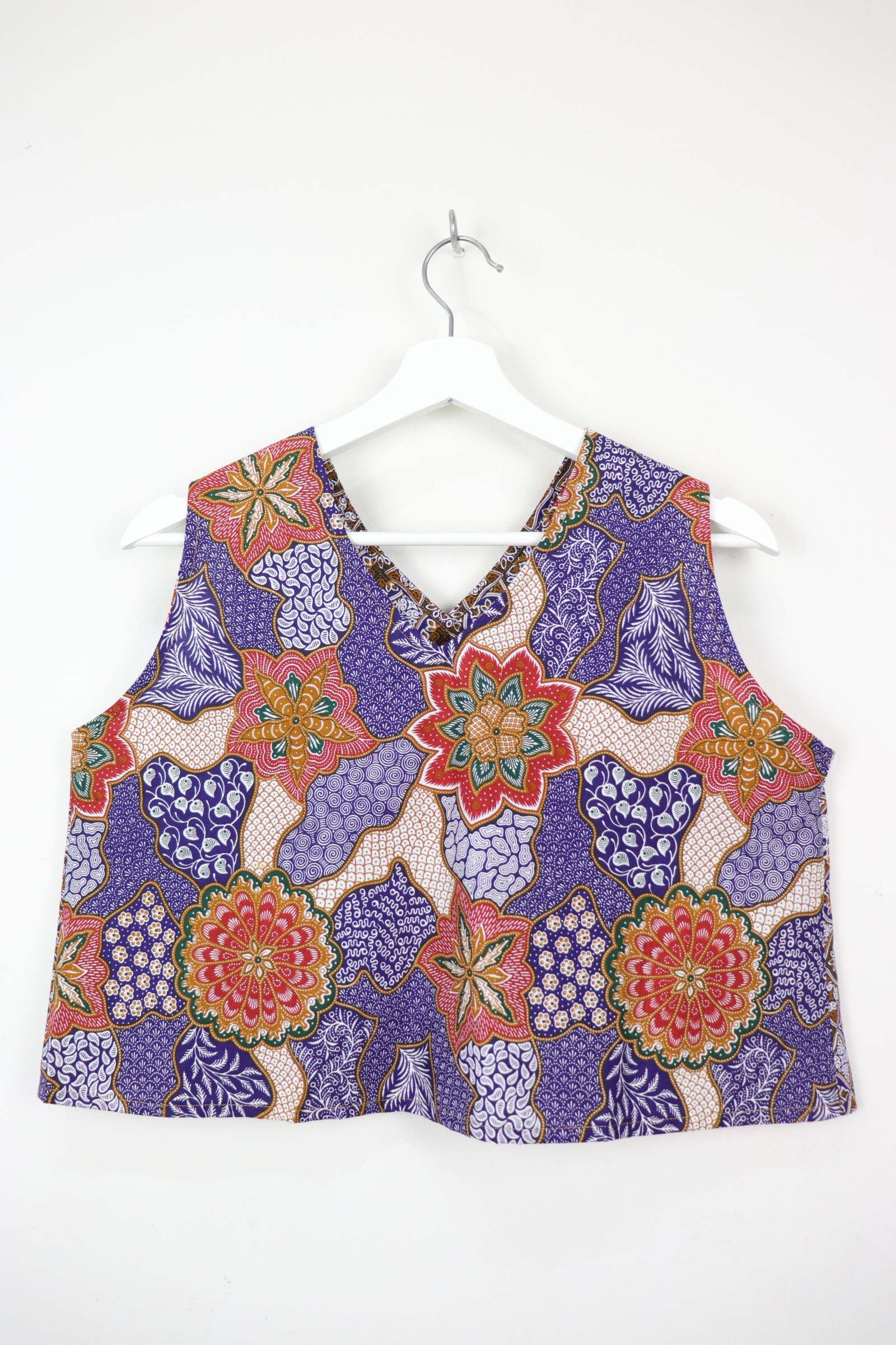 Two-Tone Napkin Batik Top - Kue Talam (M)