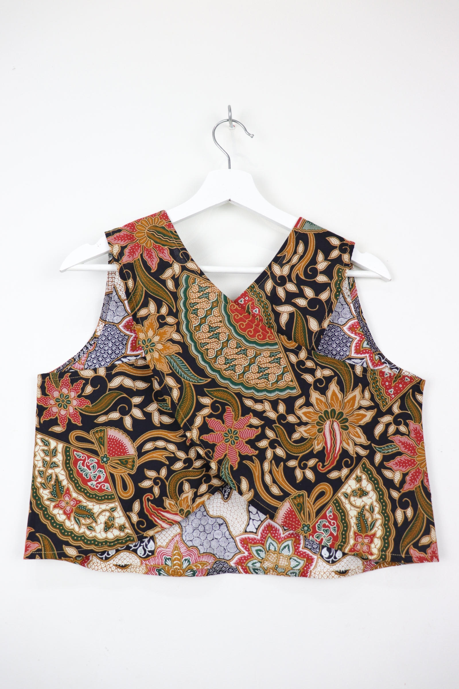 Two-Tone Napkin Batik Top - Kopi Cham (M)