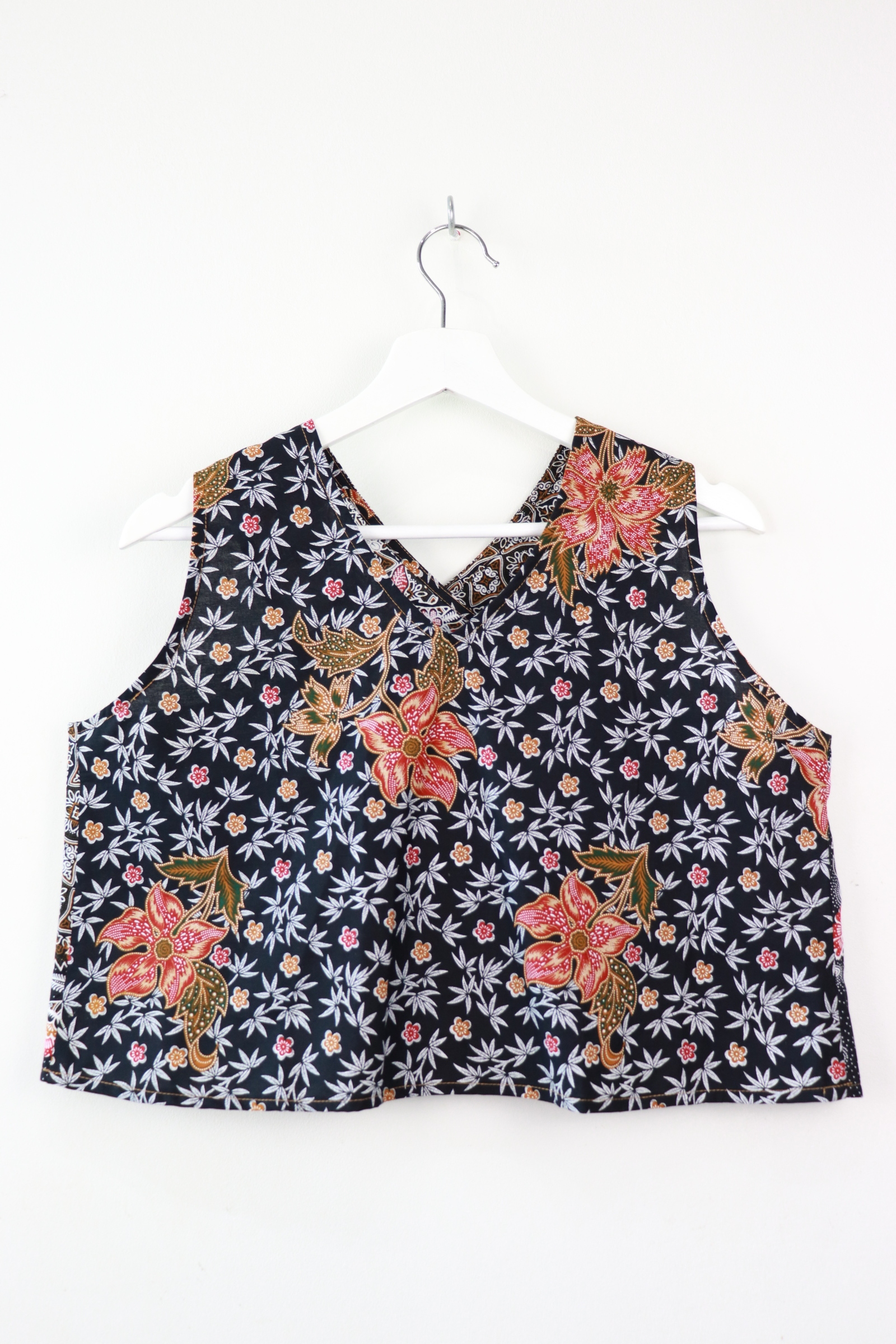Two-Tone Napkin Batik Top - Kopi O (M)