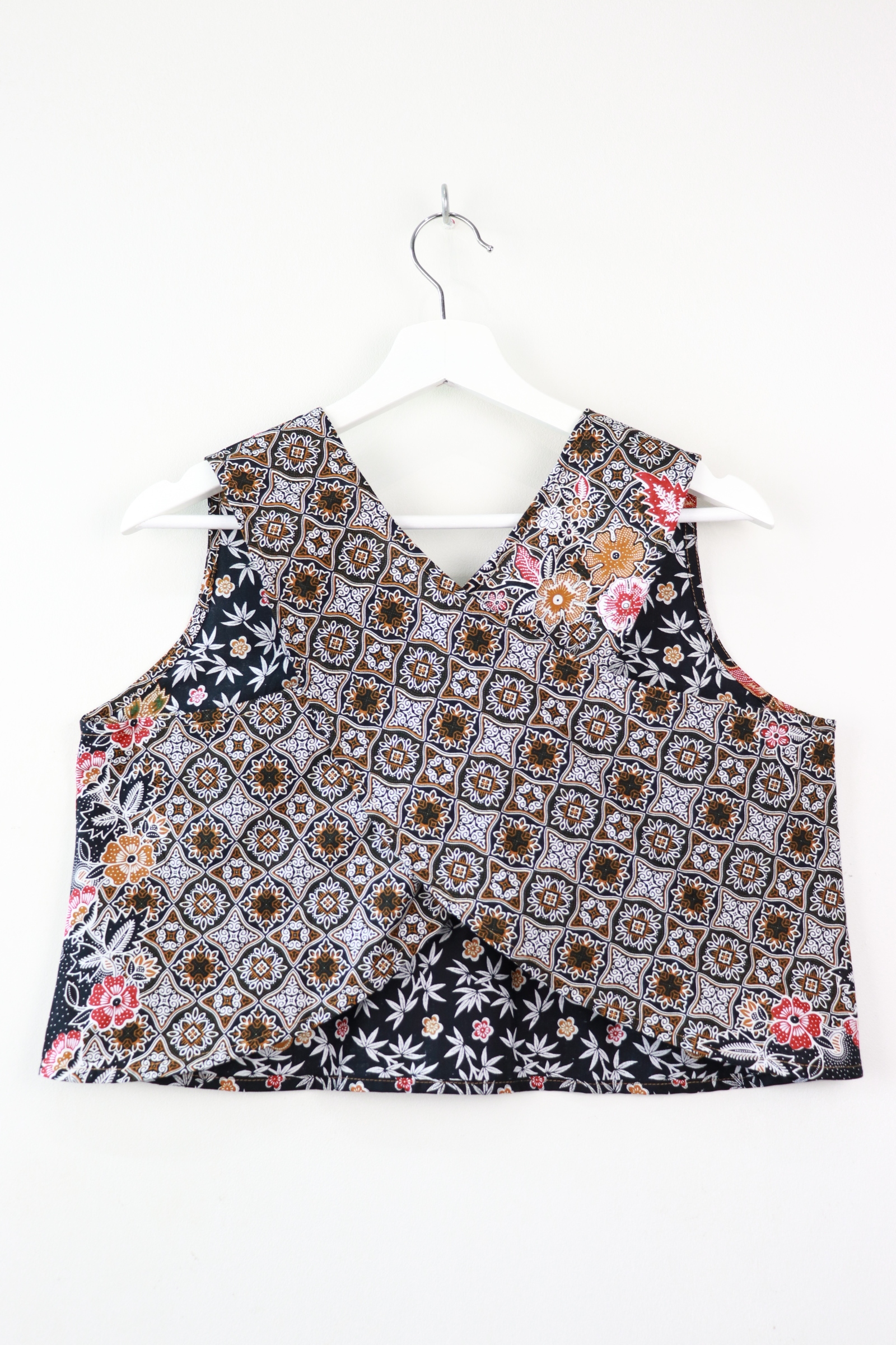 Two-Tone Napkin Batik Top - Kopi O (M)