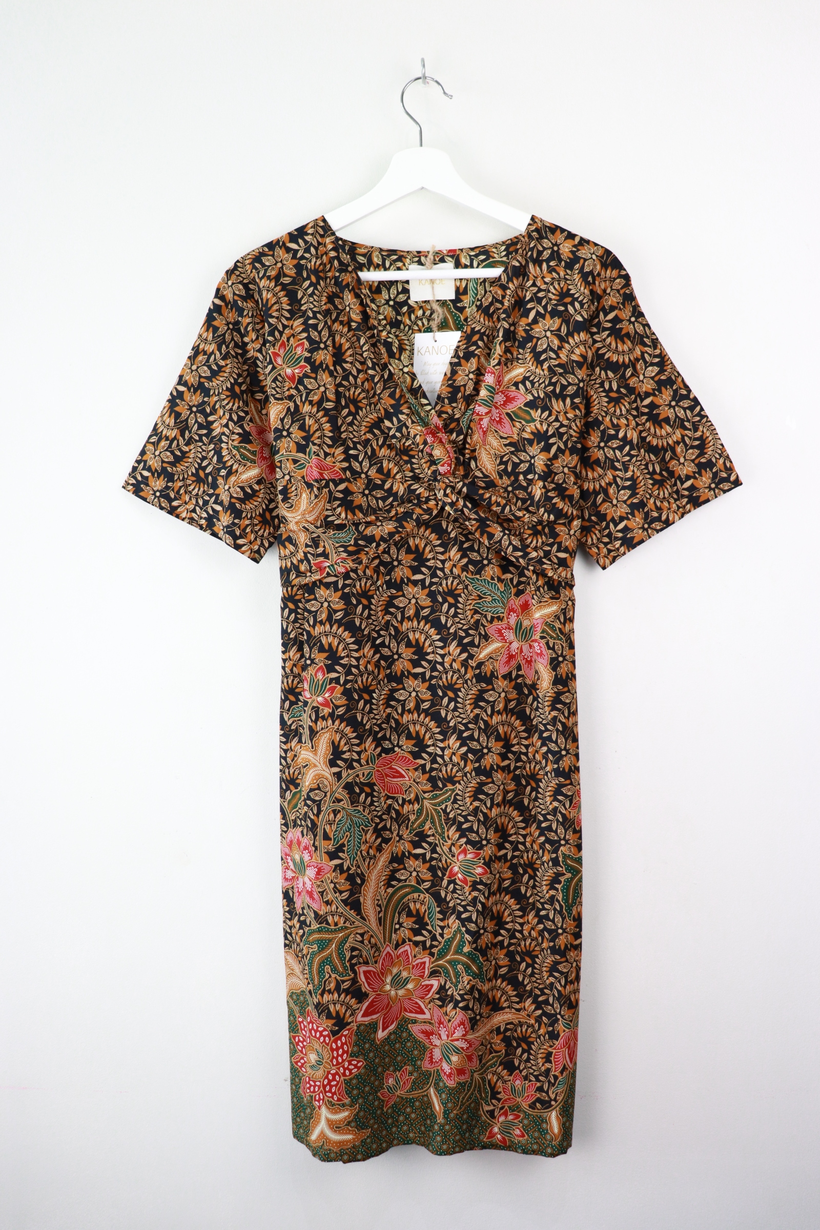 Twisted Front Dress - Forest Peace