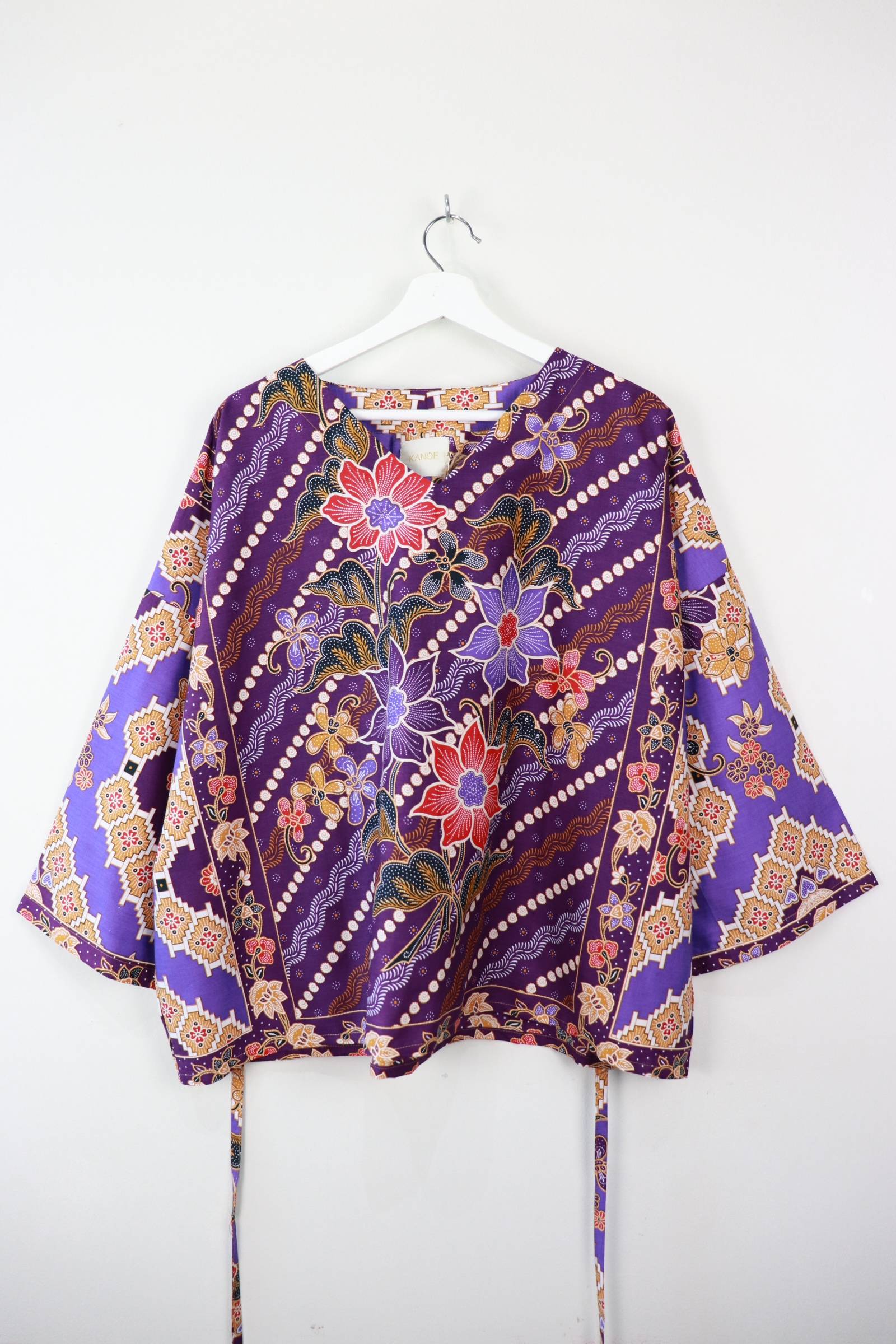 BIG GIRL Batik Top - Big Purple