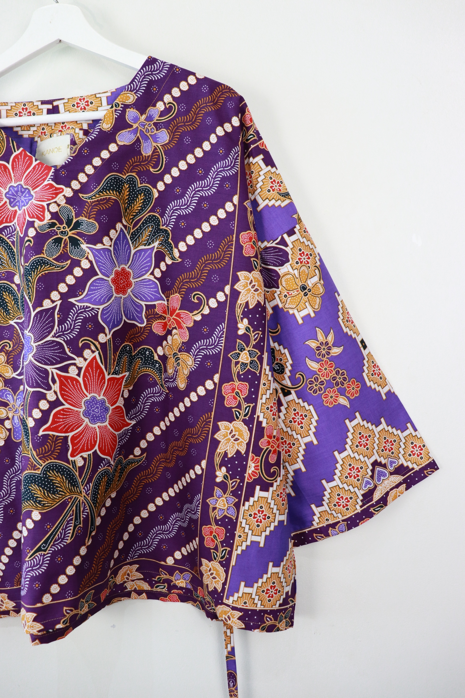 BIG GIRL Batik Top - Big Purple