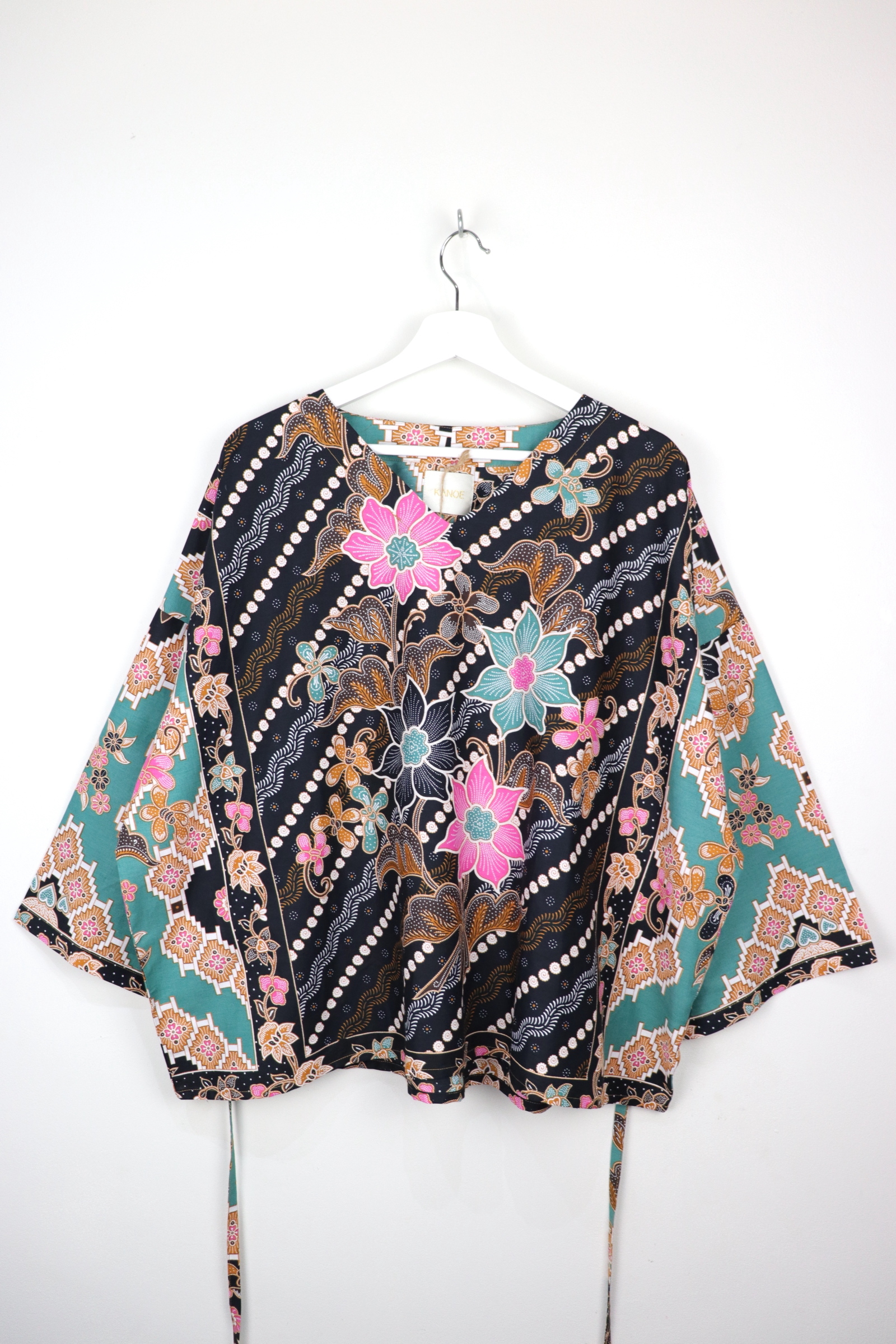 BIG GIRL Batik Top - Big TURQUOISE 