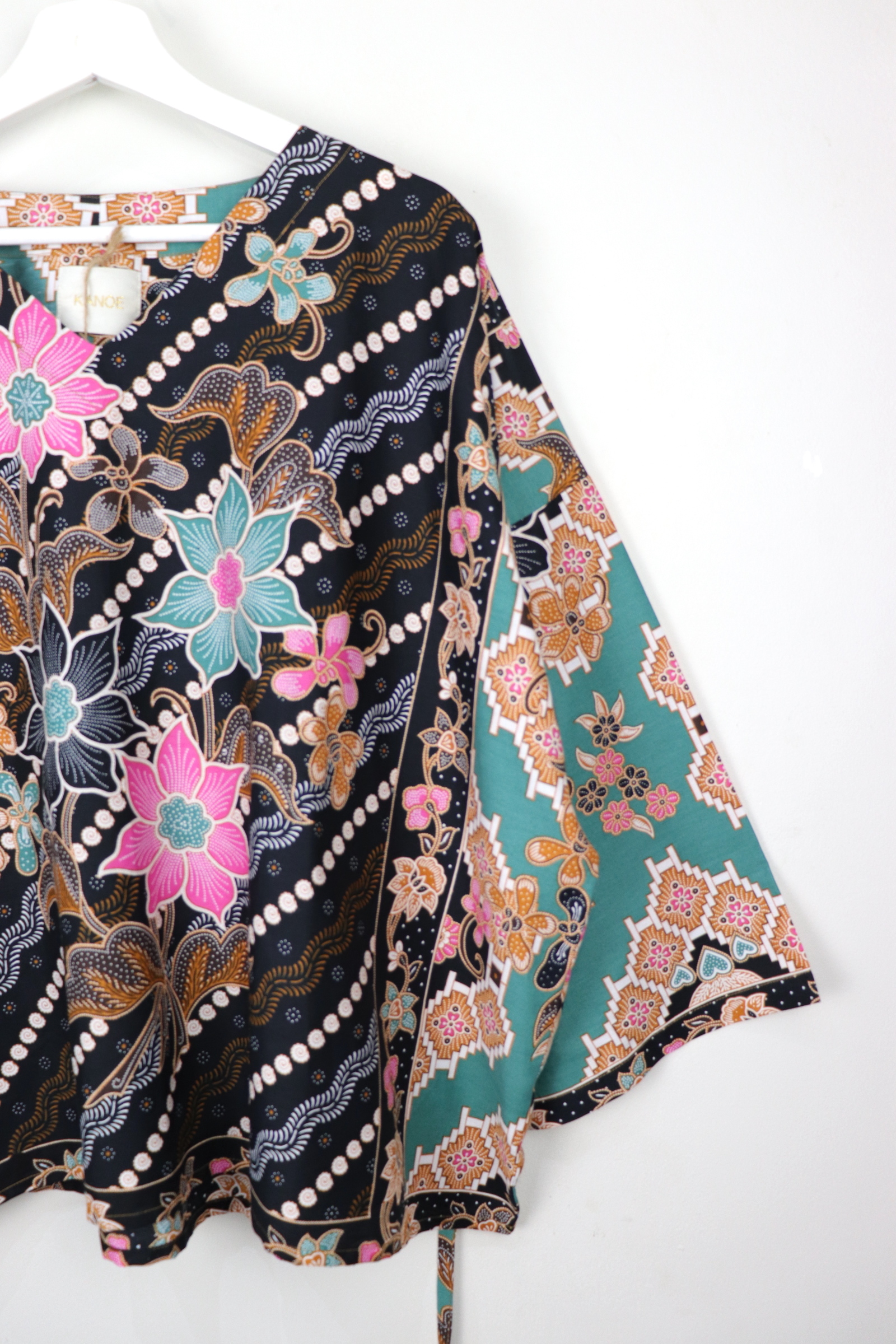BIG GIRL Batik Top - Big TURQUOISE 