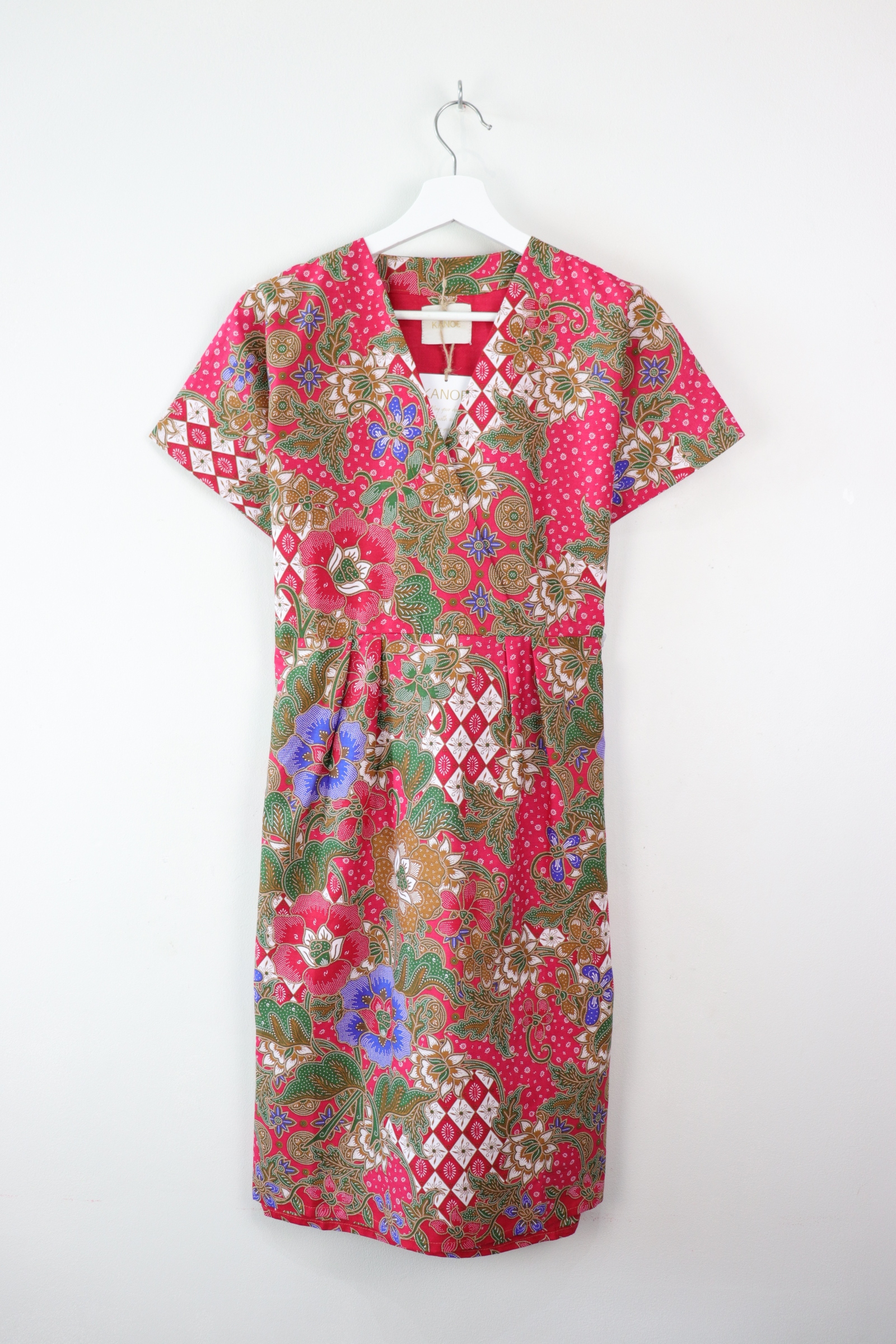 Kimono wrap dress - Flower Field (Pink)