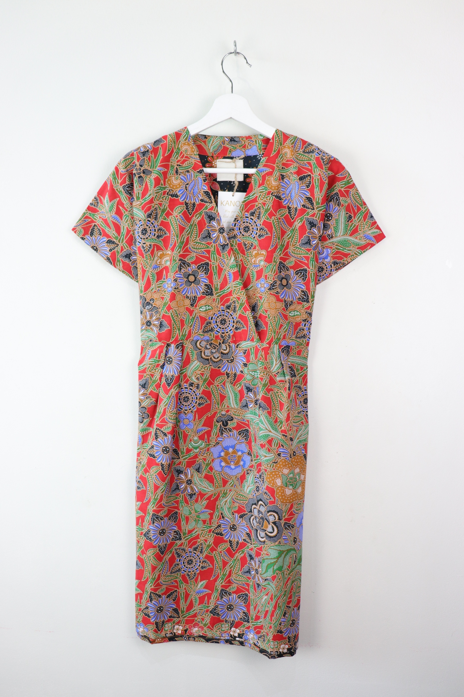 Kimono wrap dress - Floral Vine 