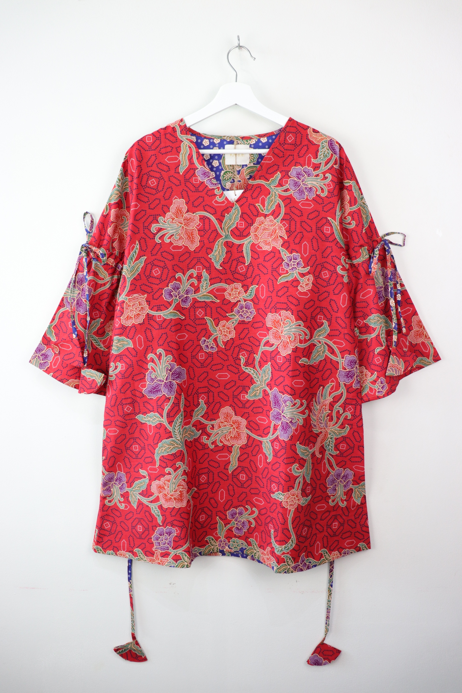 Klassik Batik Dress - Berry Rush