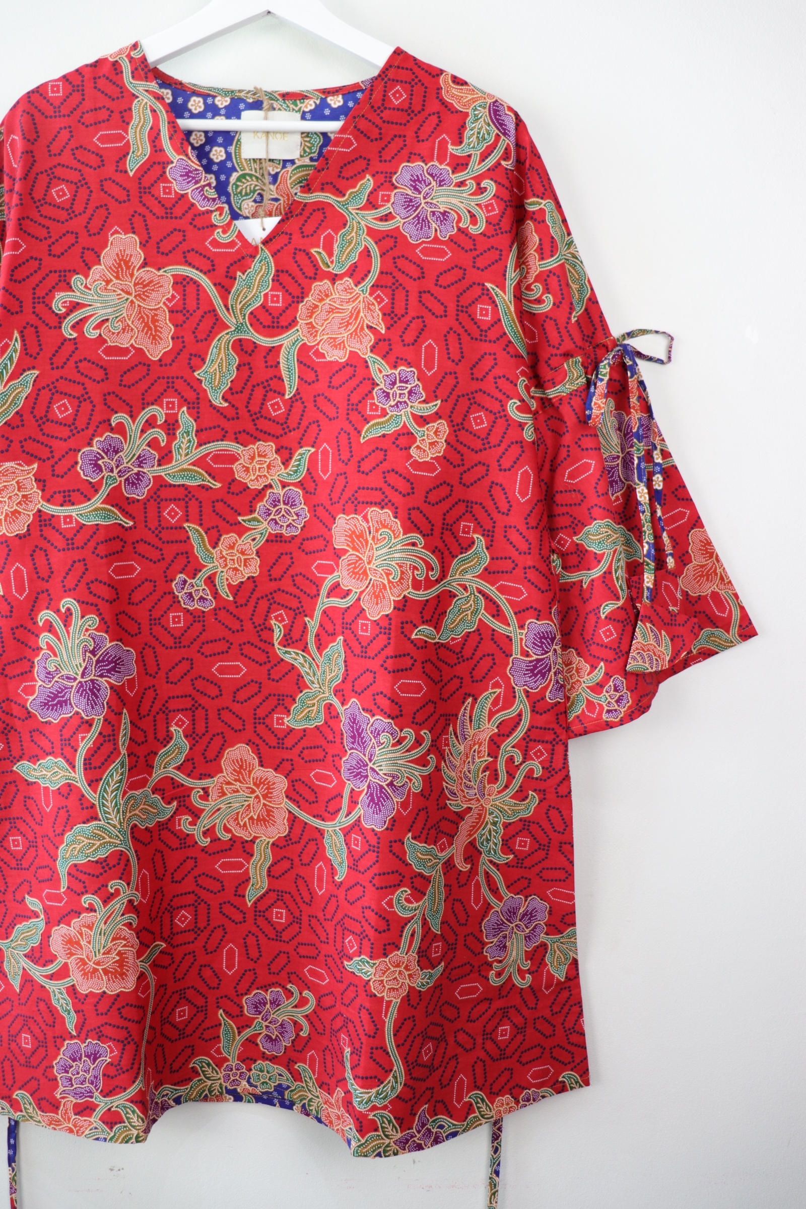 Klassik Batik Dress - Berry Rush