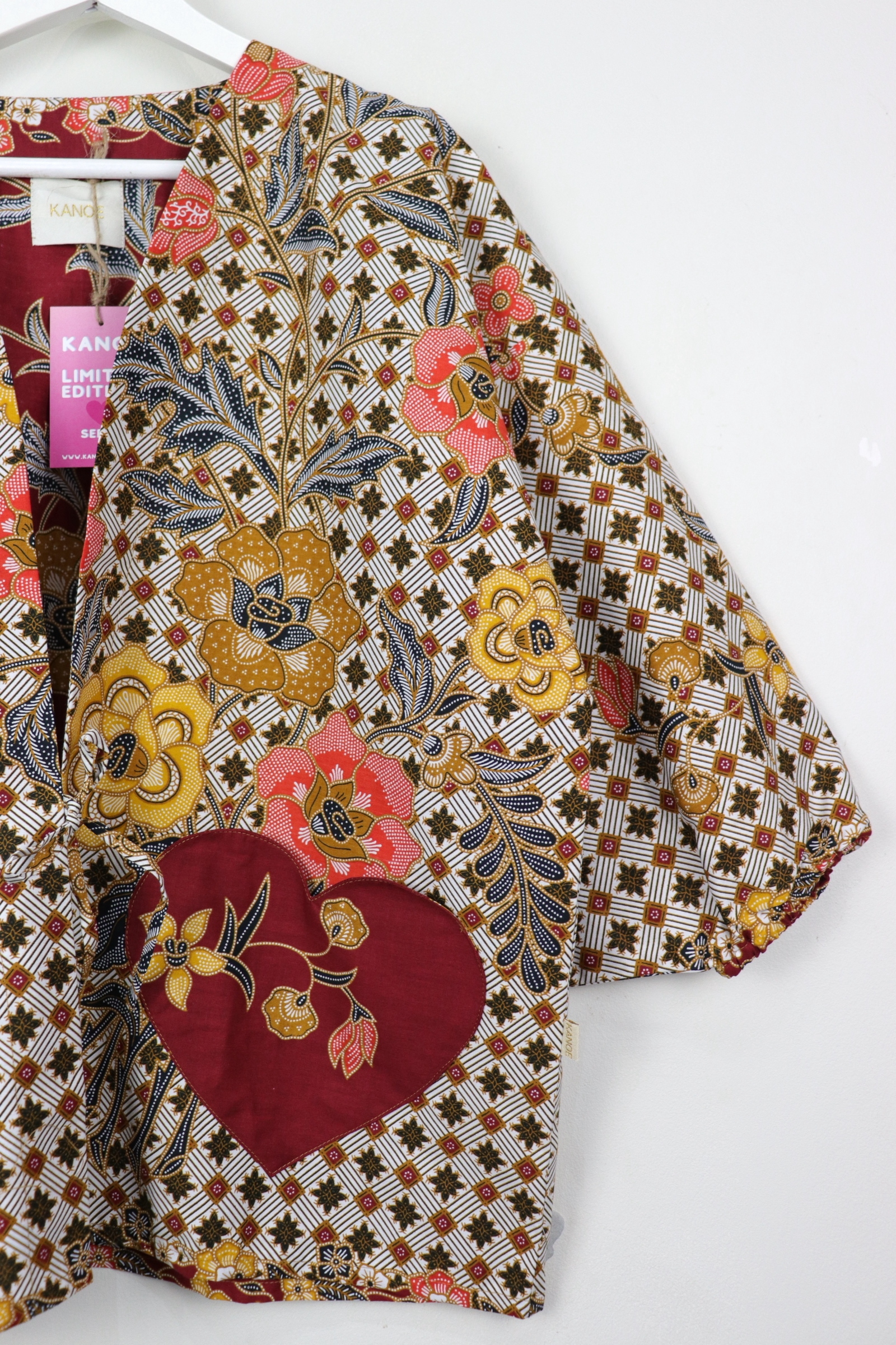 Kimono Signature Heart Pockets - Cheer Heart