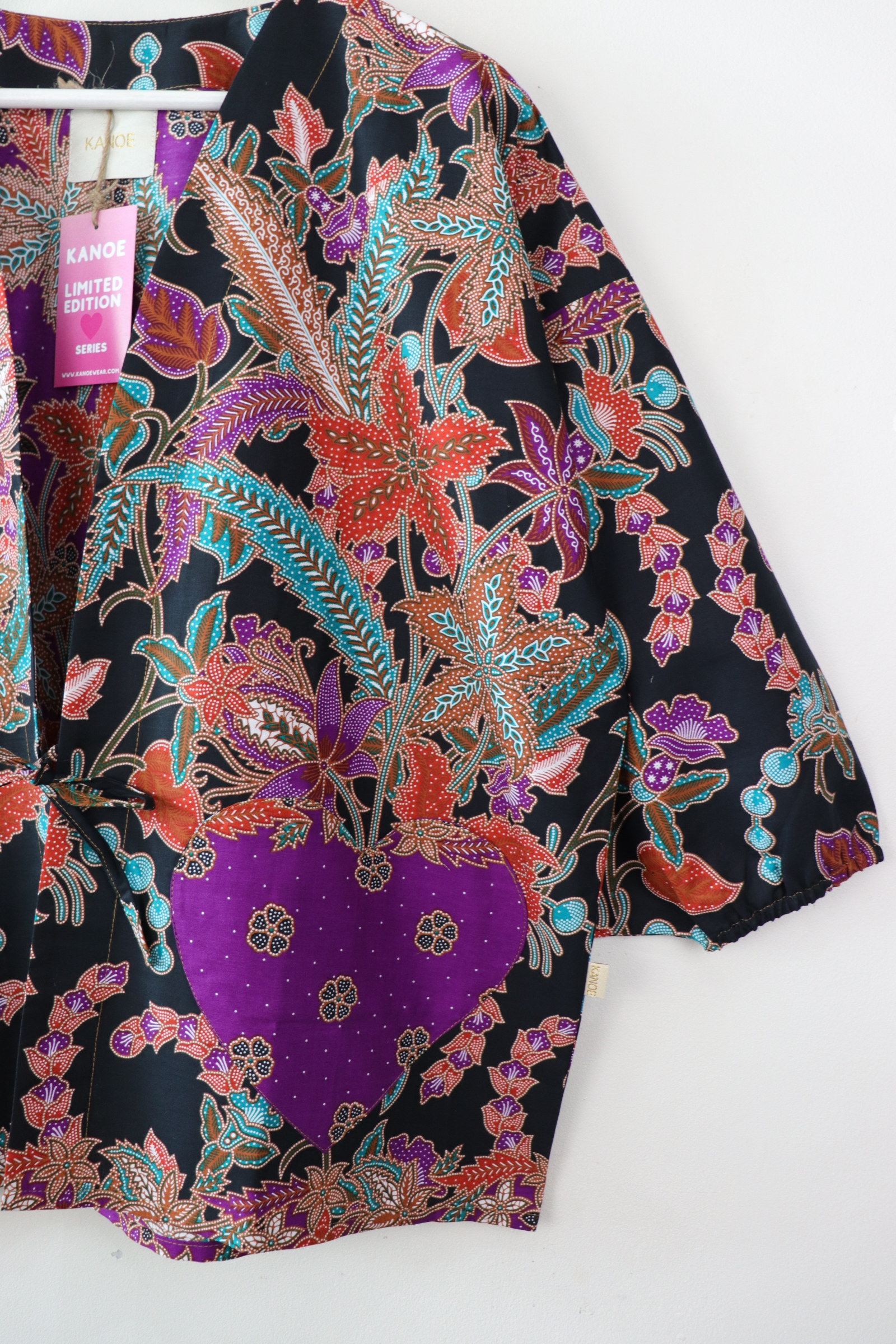 Kimono Signature Heart Pockets - Petal Blossom