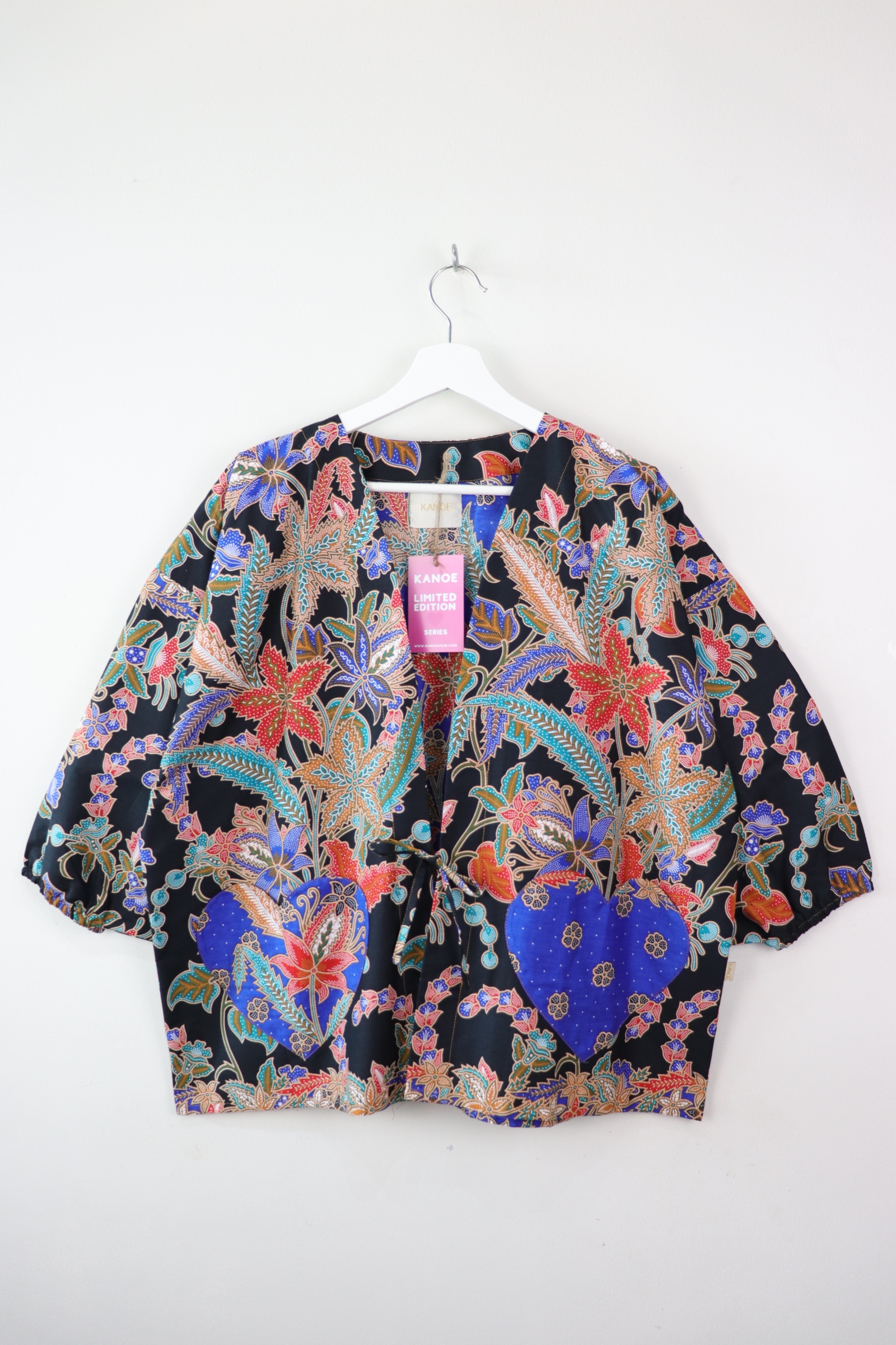 Kimono Signature Heart Pockets - Blue Belle