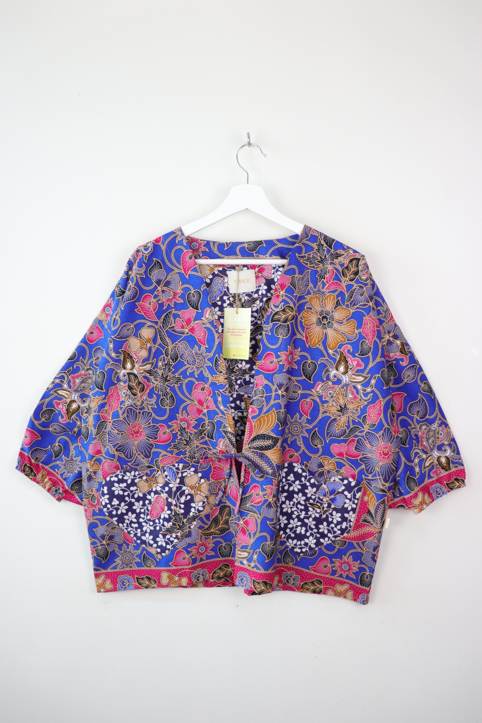 Kimono Signature Heart Pockets - Midnight Love