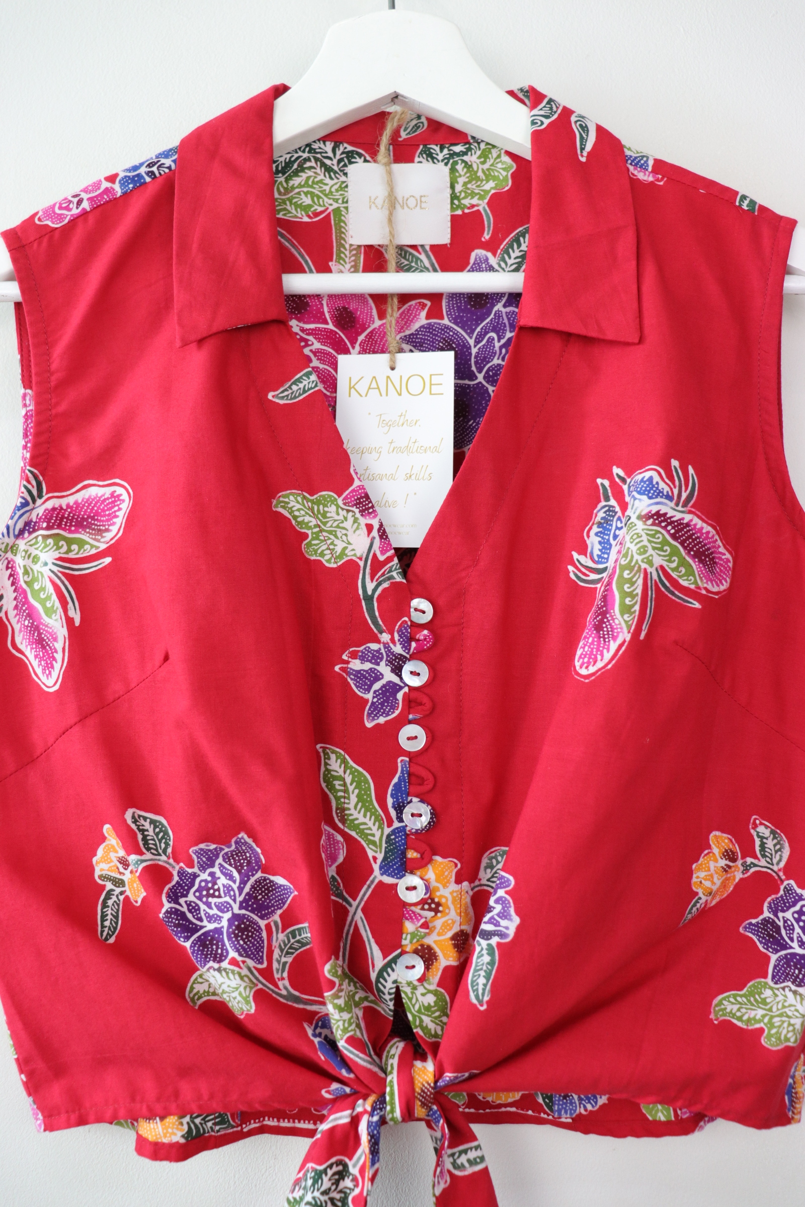 KANOE Classic Vintage Top - Sweet Pea [Handstamped Batik]