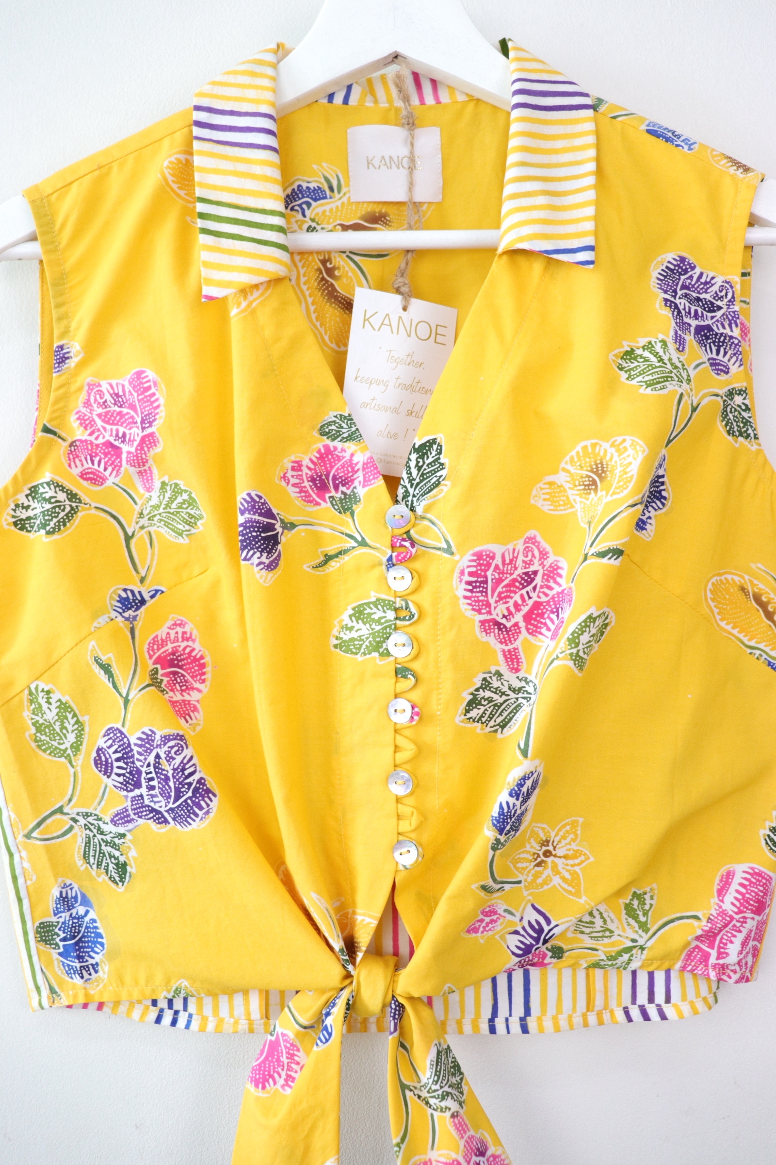 KANOE Classic Vintage Top - Marigold [Handstamped Batik]