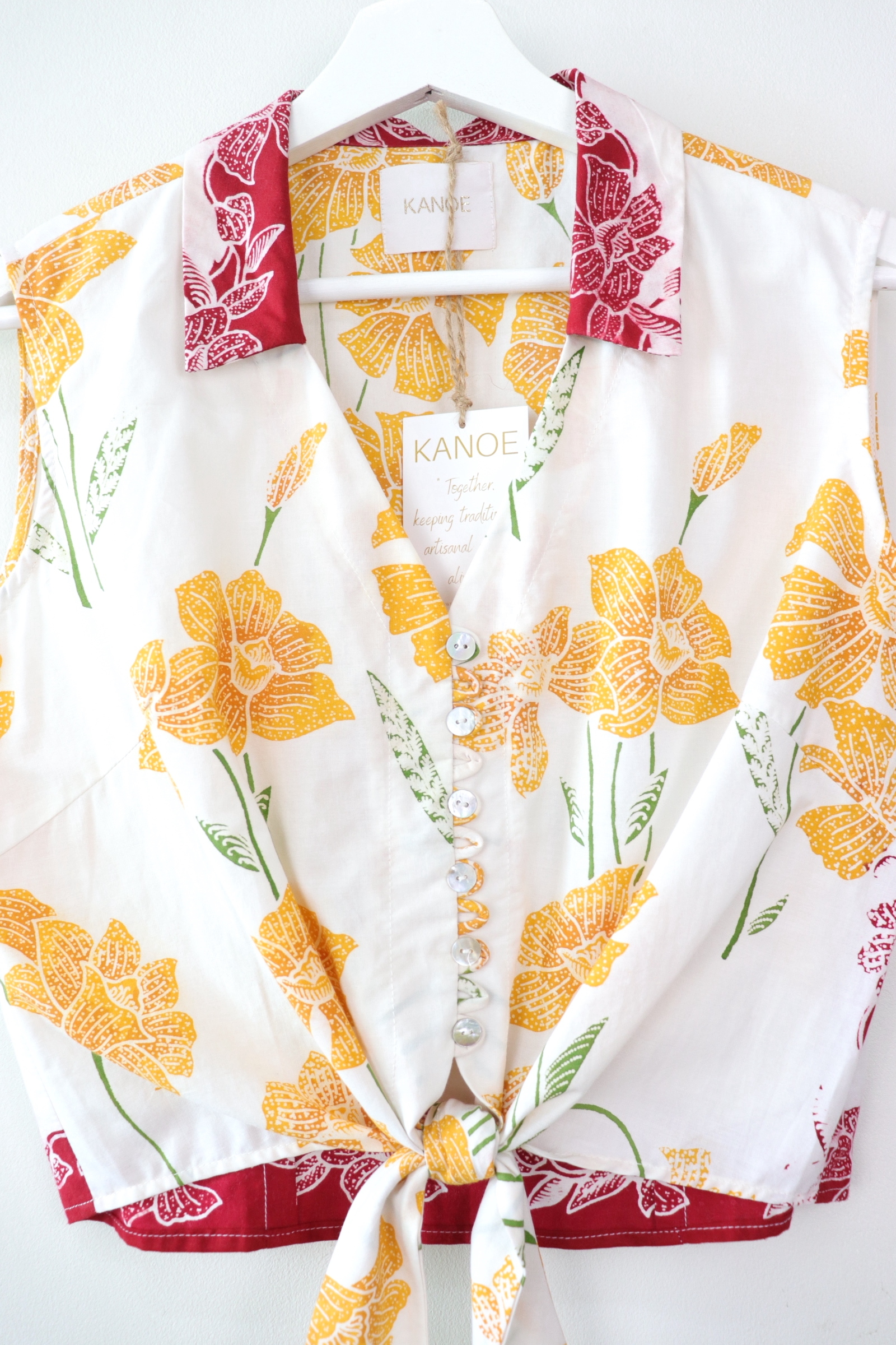KANOE Classic Vintage Top - Daffodil Shine [Handstamped Batik]