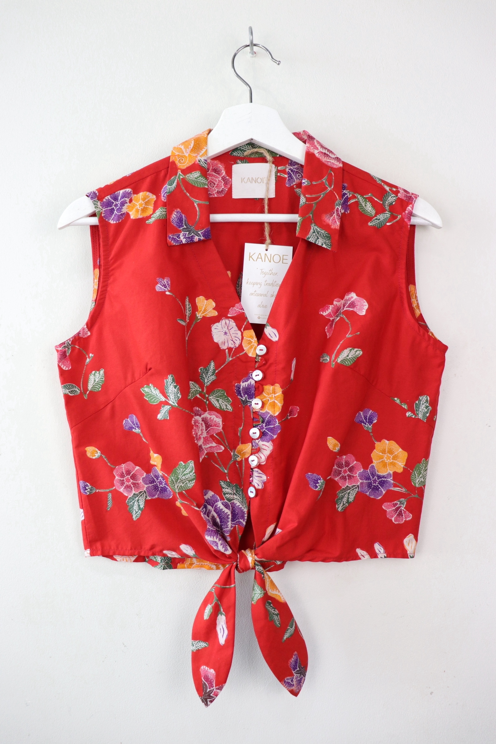 KANOE Classic Vintage Top - Poppy Pop [Handstamped Batik]