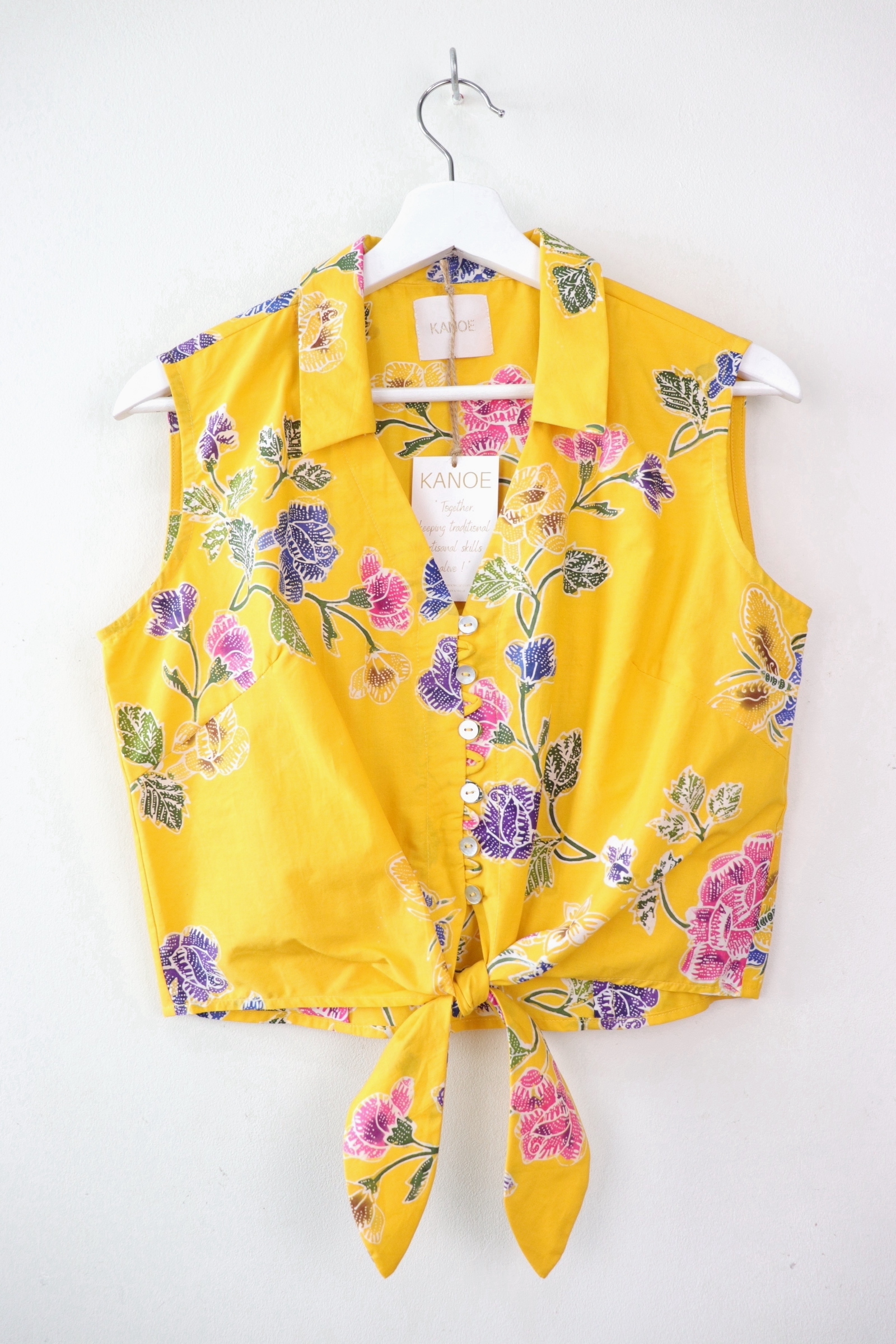 KANOE Classic Vintage Top - Pineapple Glow [Handstamped Batik]